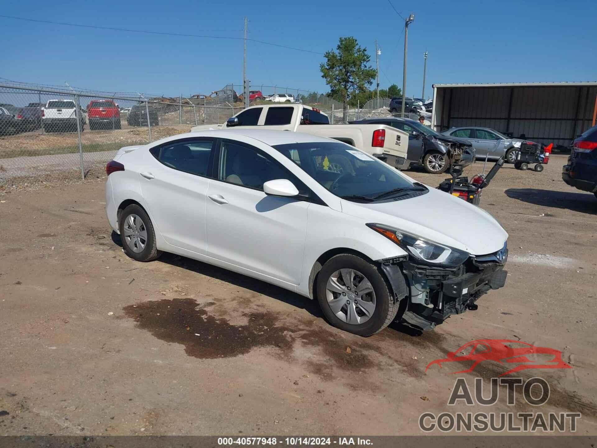 HYUNDAI ELANTRA 2016 - 5NPDH4AE2GH796307