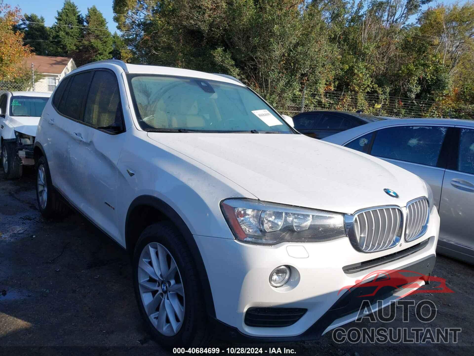 BMW X3 2017 - 5UXWX9C37H0W74396