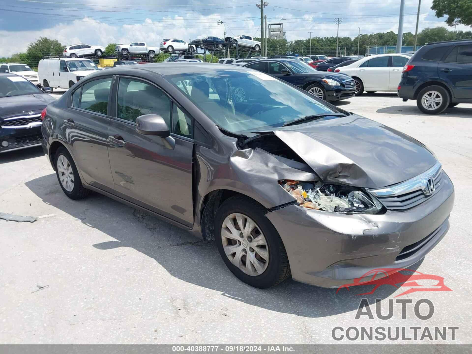 HONDA CIVIC 2012 - 19XFB2F51CE037007