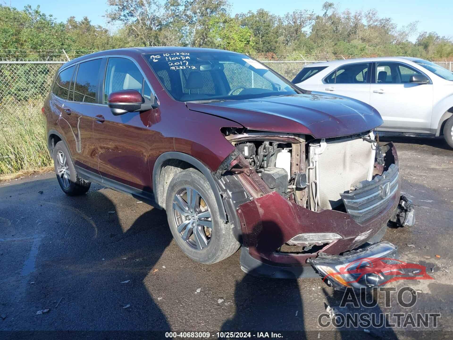 HONDA PILOT 2017 - 5FNYF5H79HB038372