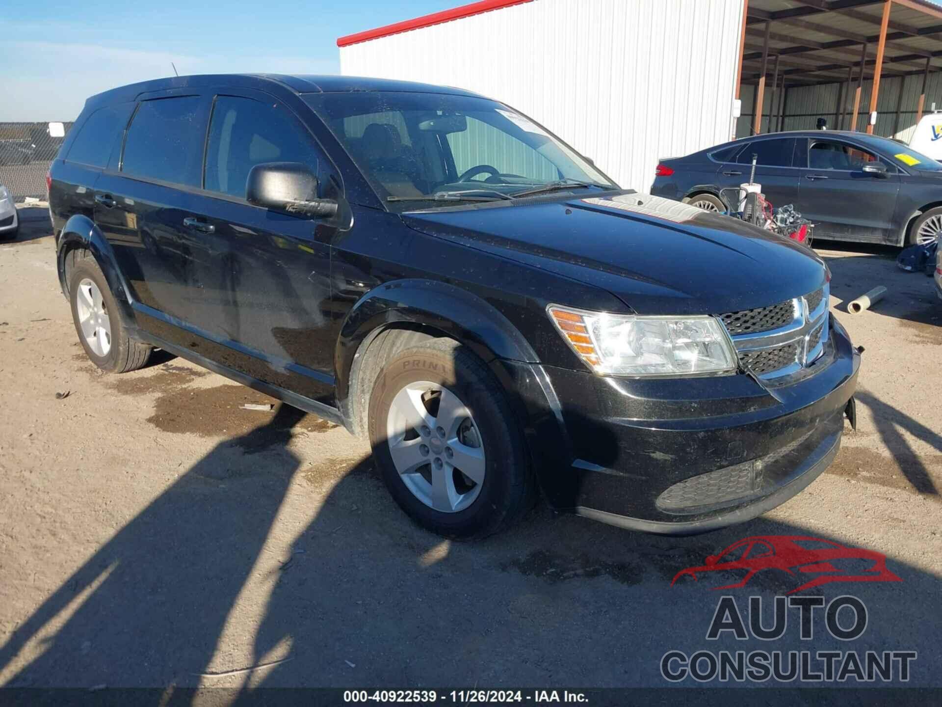 DODGE JOURNEY 2013 - 3C4PDCAB4DT557748