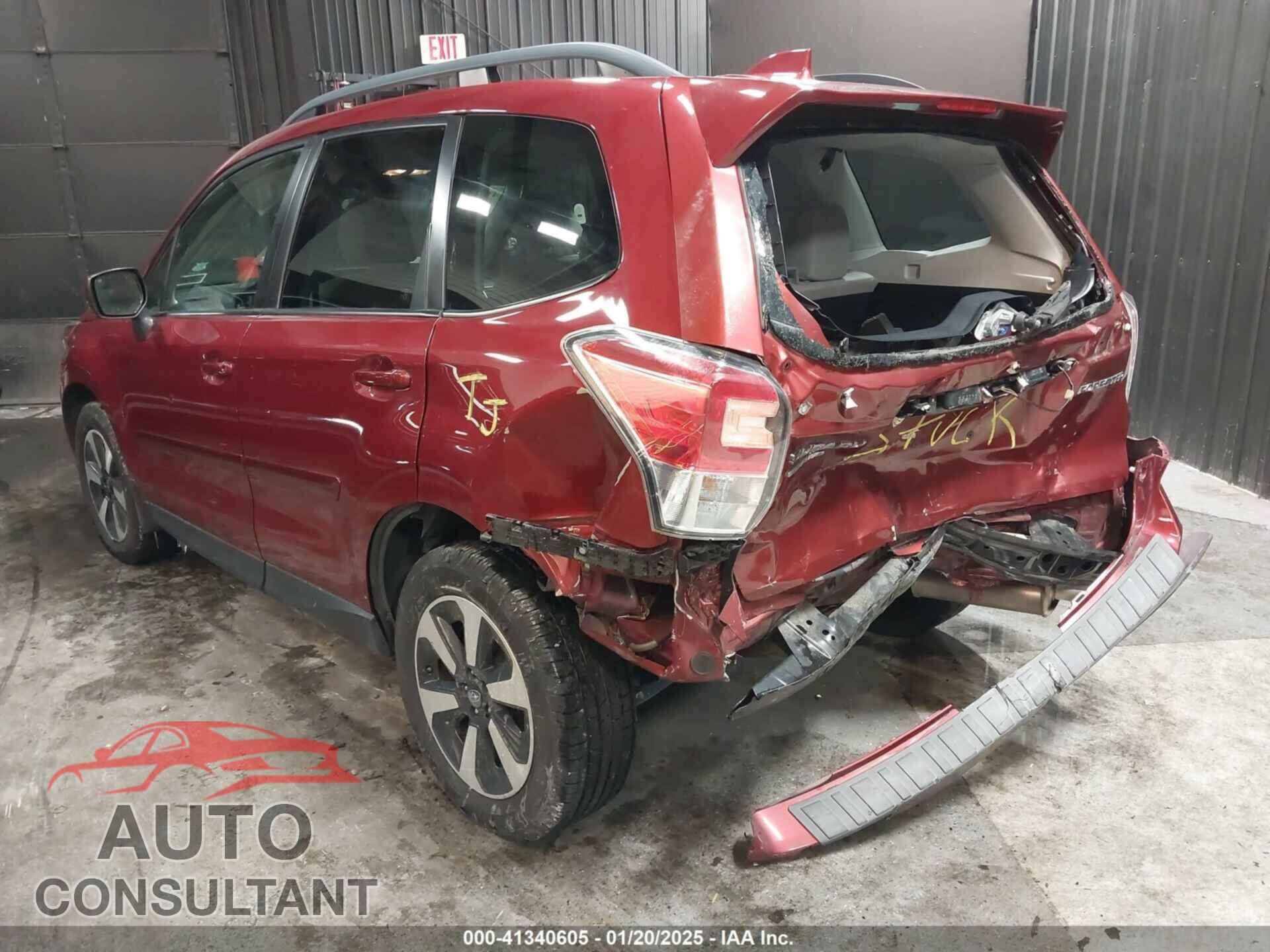 SUBARU FORESTER 2018 - JF2SJAEC9JH524752