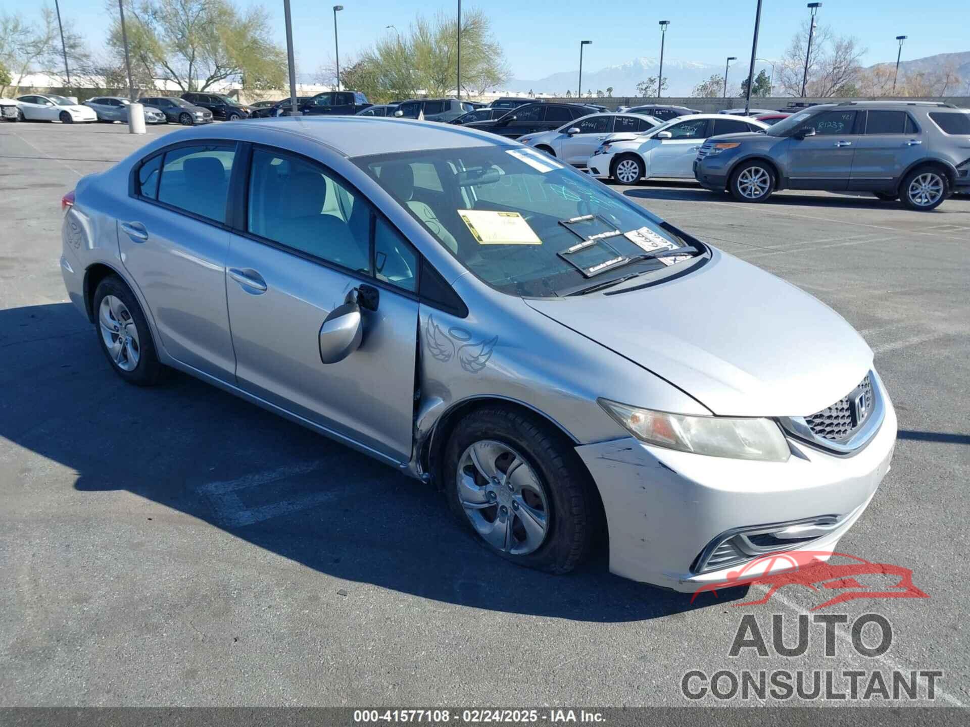 HONDA CIVIC 2013 - 19XFB2F54DE263026