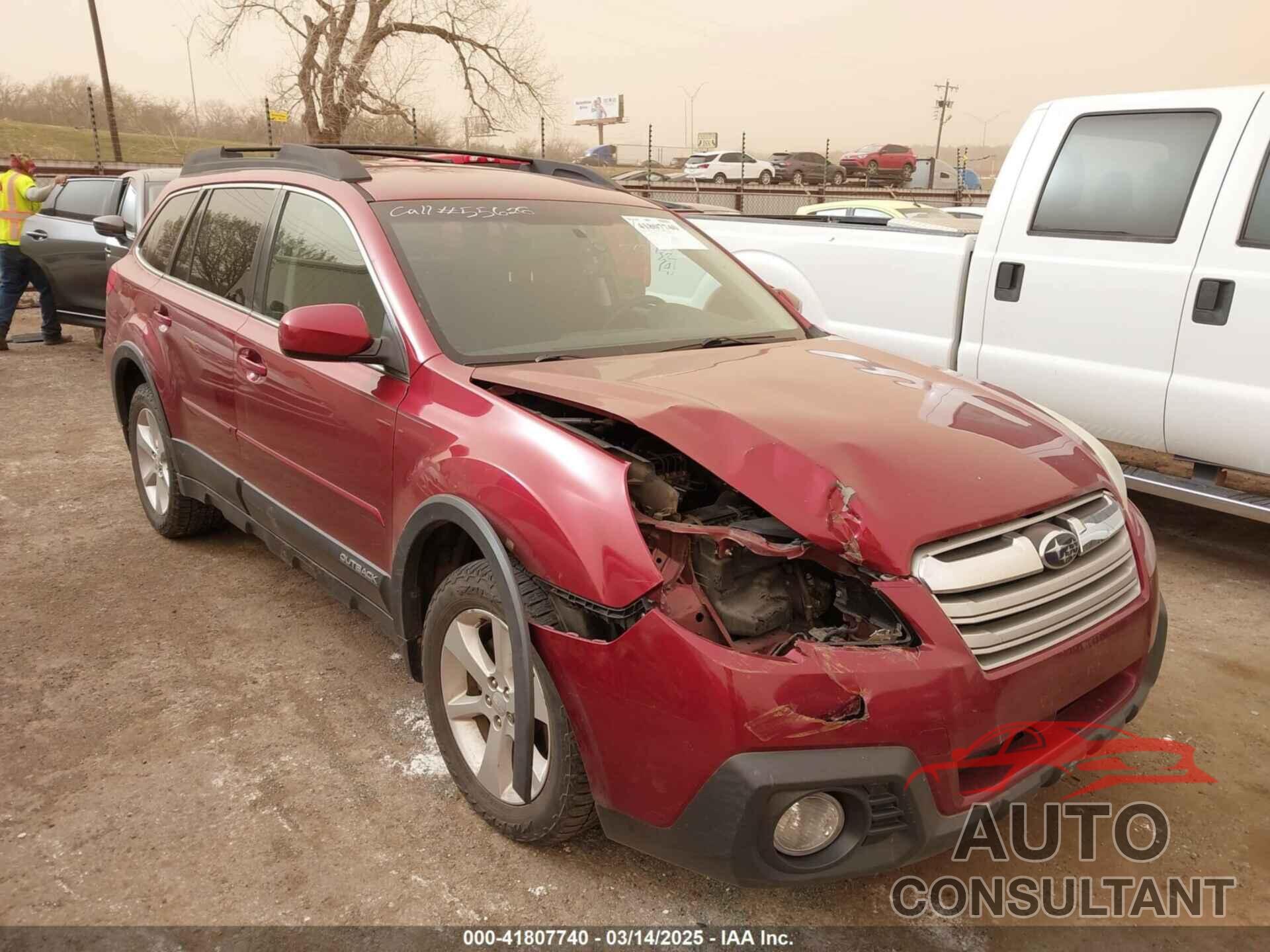 SUBARU OUTBACK 2013 - 4S4BRBCC0D3234431