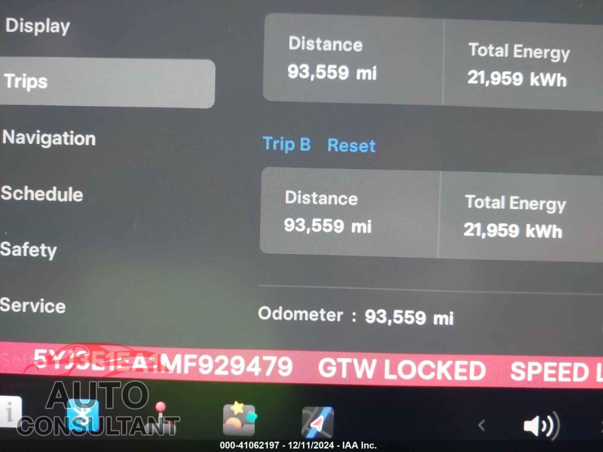 TESLA MODEL 3 2021 - 5YJ3E1EA1MF929479
