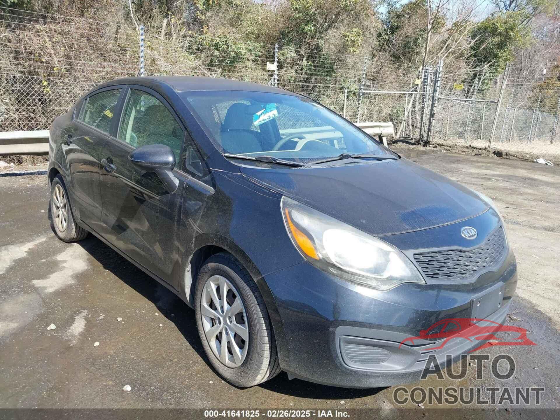 KIA RIO 2012 - KNADM4A3XC6072537