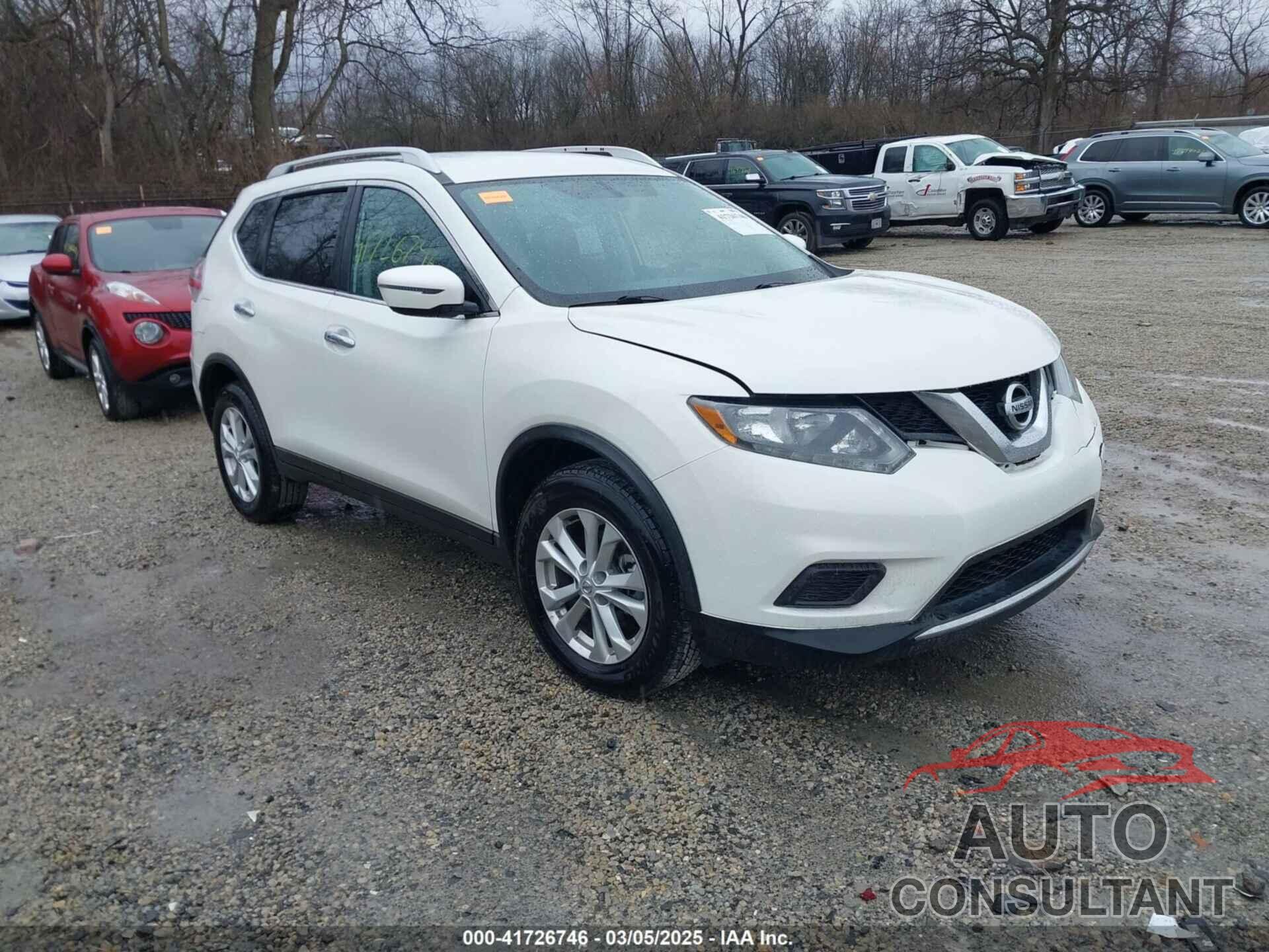 NISSAN ROGUE 2016 - KNMAT2MV4GP699499