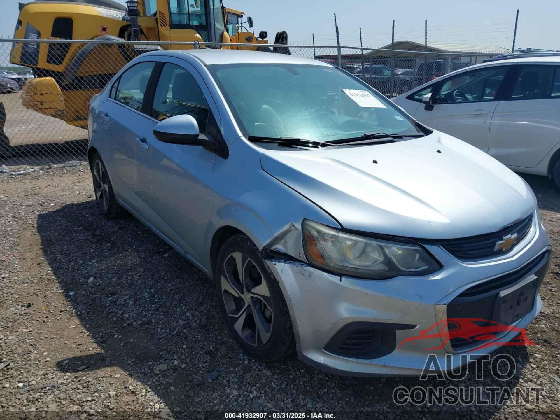 CHEVROLET SONIC 2017 - 1G1JF5SB7H4106506
