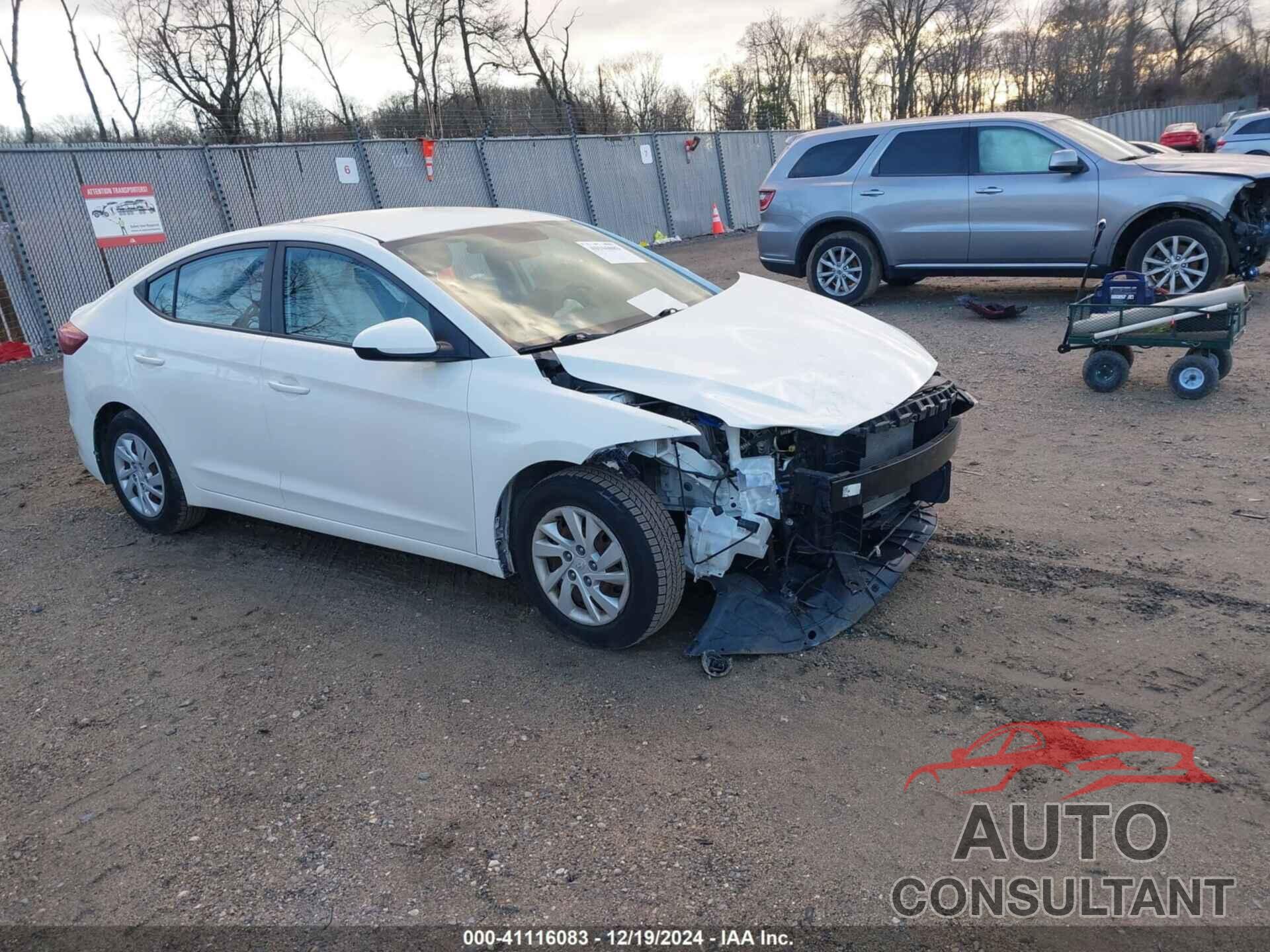 HYUNDAI ELANTRA 2018 - 5NPD74LF6JH254837