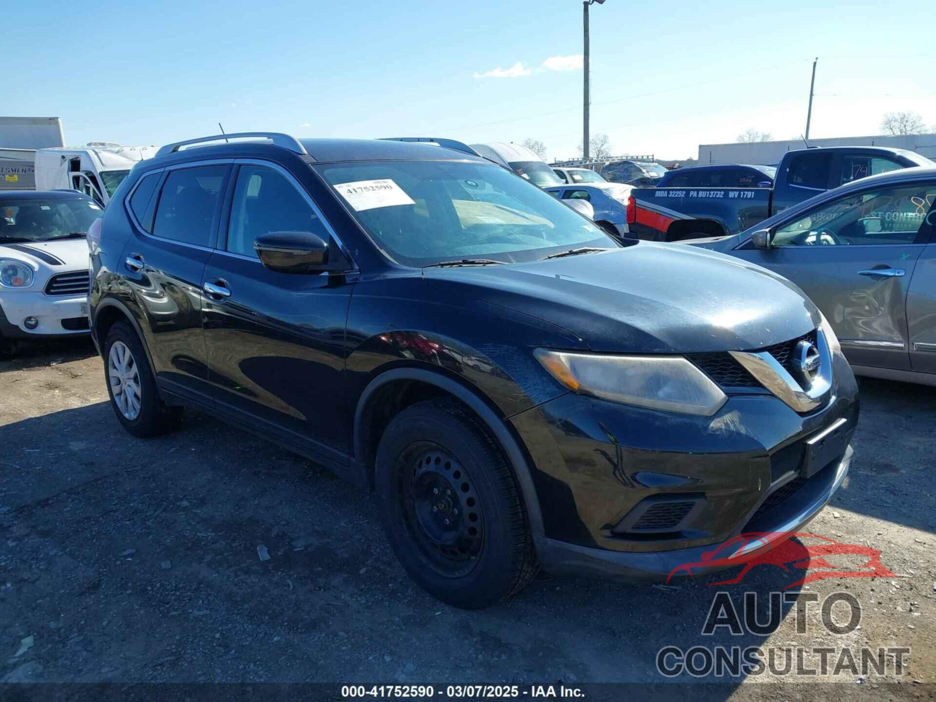 NISSAN ROGUE 2016 - KNMAT2MV8GP609092