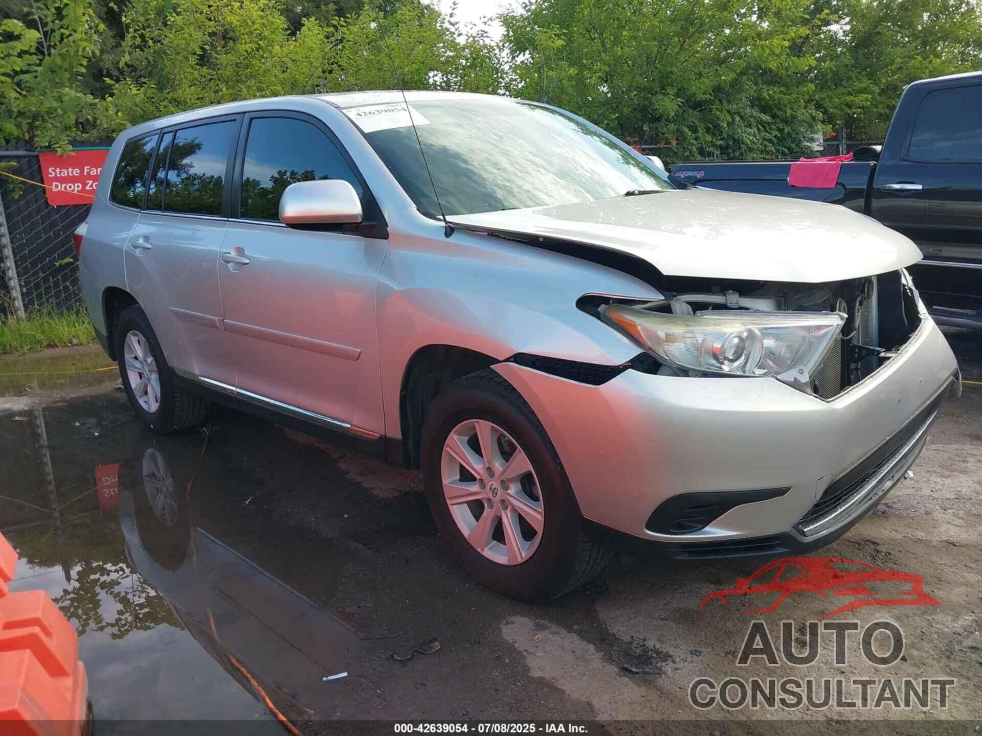 TOYOTA HIGHLANDER 2012 - 5TDZK3EH1CS071789