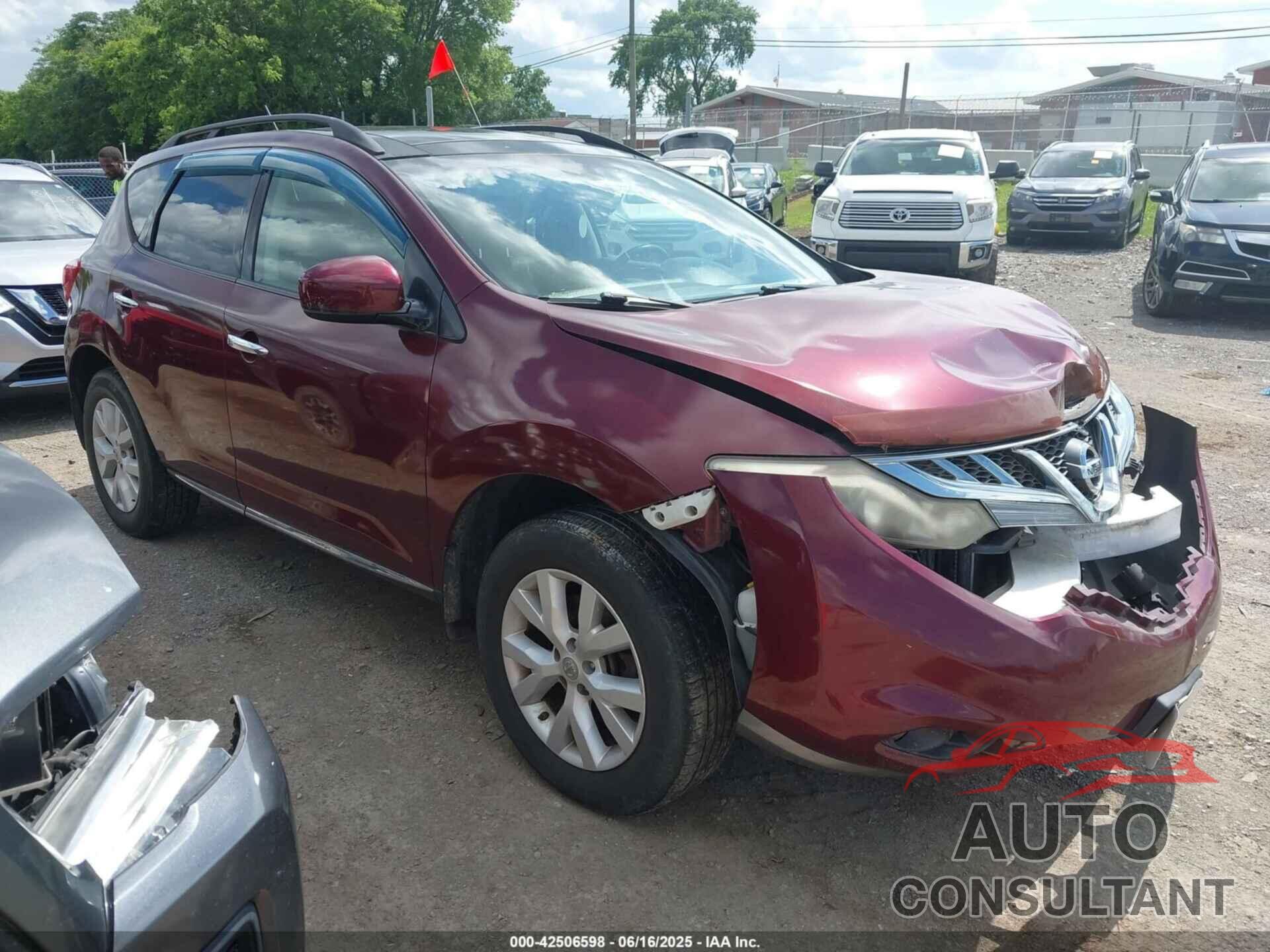 NISSAN MURANO 2012 - JN8AZ1MW0CW210683