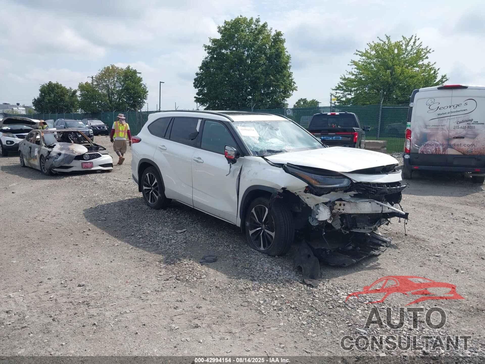 TOYOTA HIGHLANDER 2021 - 5TDLZRBH7MS127289