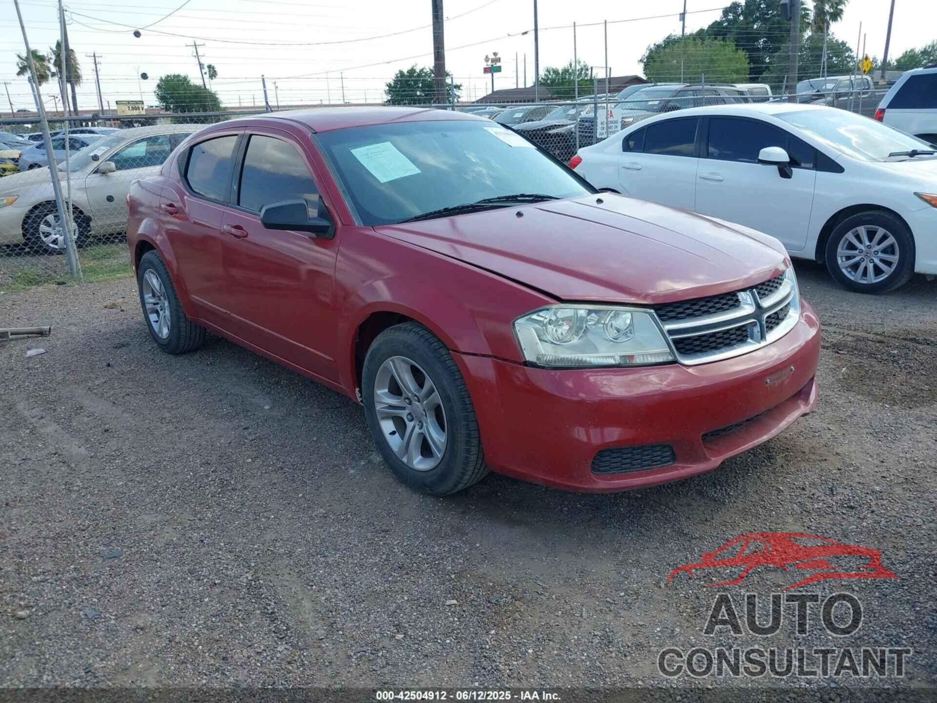 DODGE AVENGER 2013 - 1C3CDZAB1DN589112