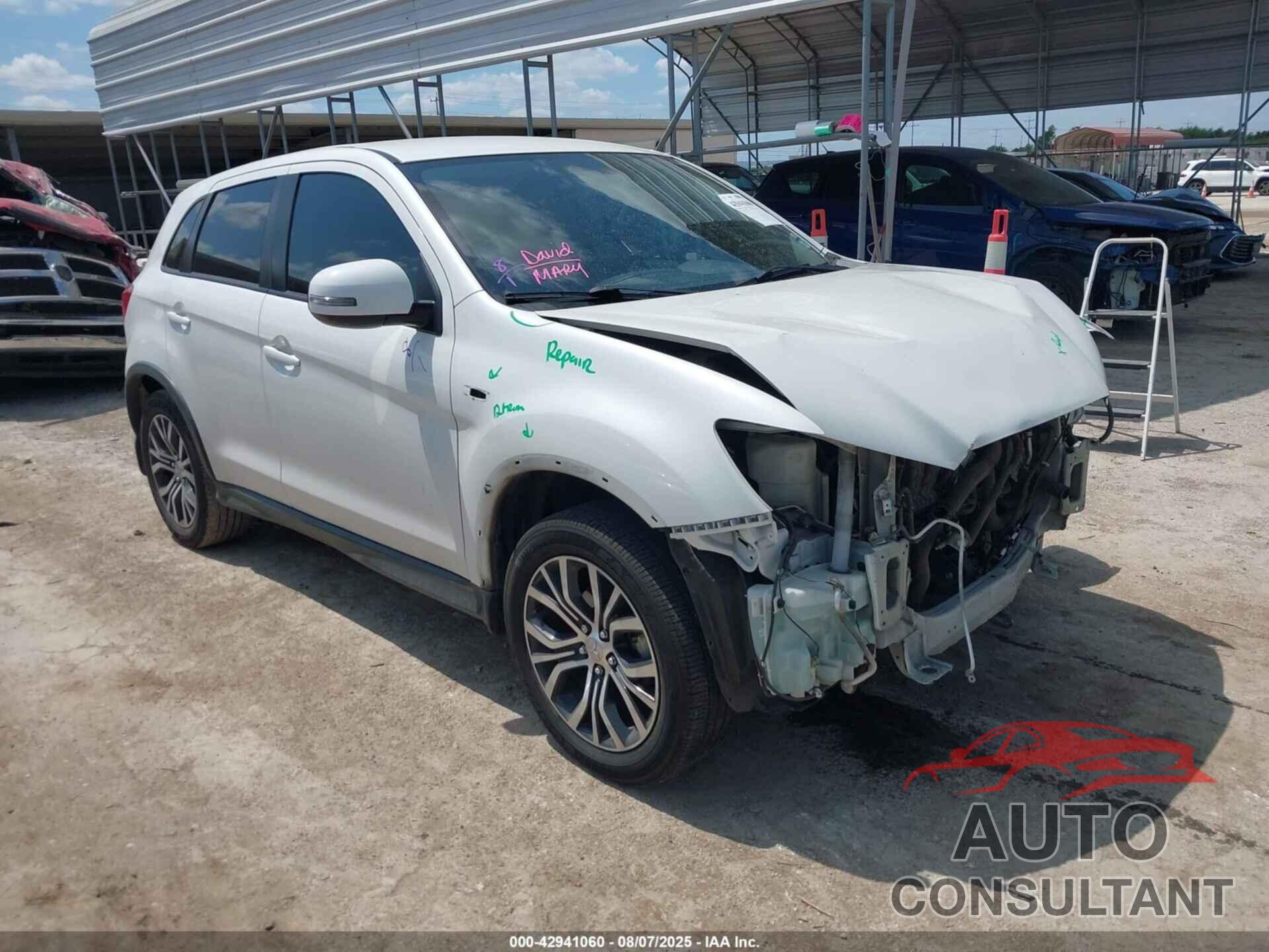 MITSUBISHI OUTLANDER SPORT 2018 - JA4AP3AU6JU005114