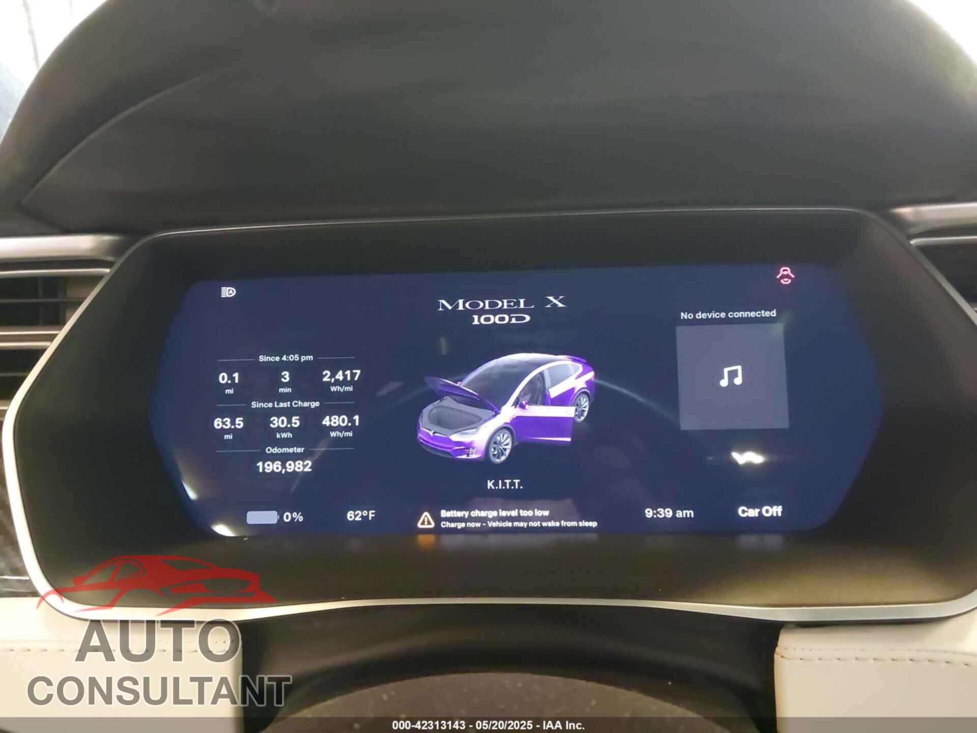 TESLA MODEL X 2017 - 5YJXCBE29HF044796