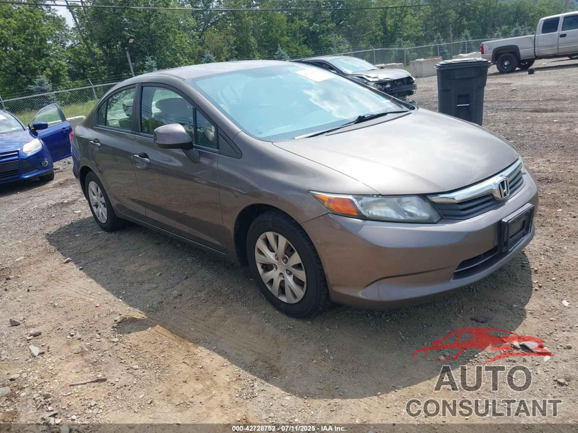 HONDA CIVIC 2012 - 2HGFB2F52CH578606