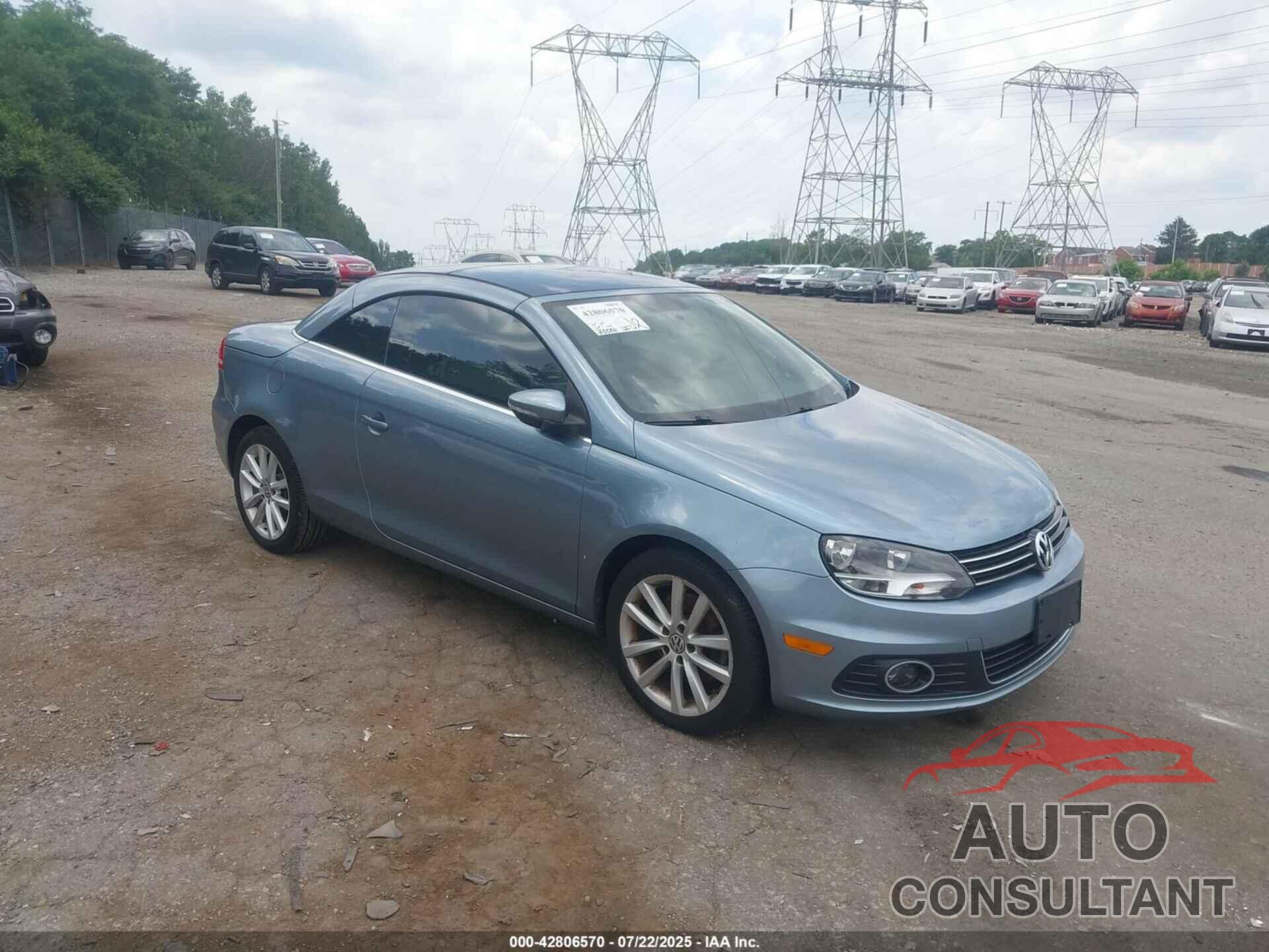 VOLKSWAGEN EOS 2012 - WVWBW7AH7CV001724