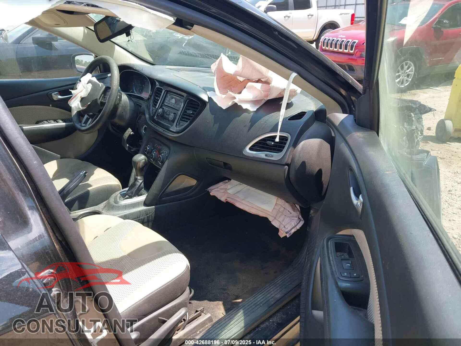 DODGE DART 2015 - 1C3CDFBB4FD352314
