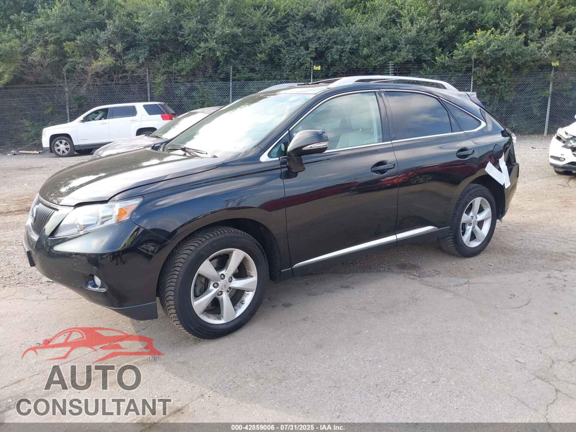 LEXUS RX 350 2012 - 2T2BK1BA1CC138036