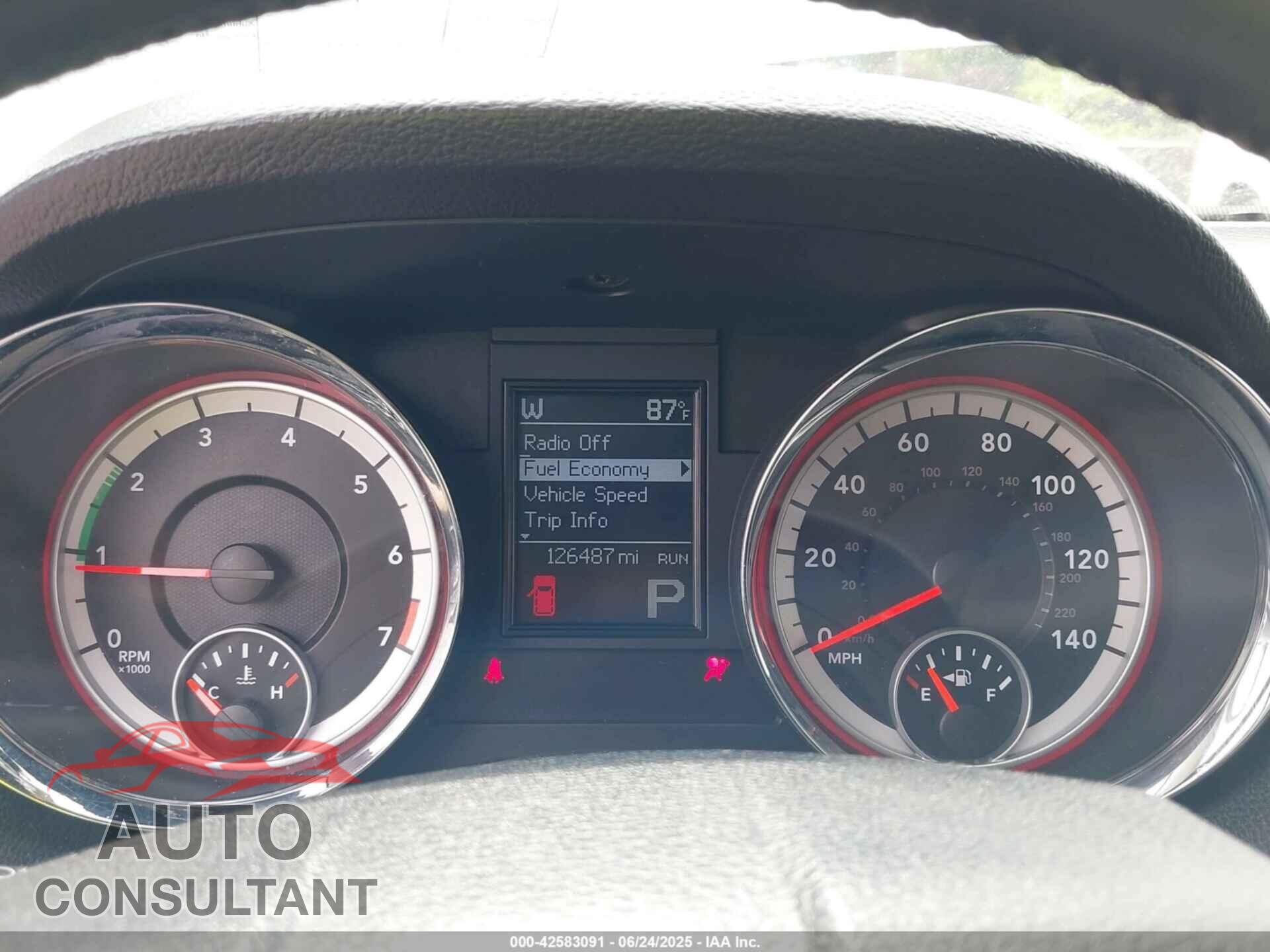 DODGE DURANGO 2011 - 1D4RE2GG0BC712245