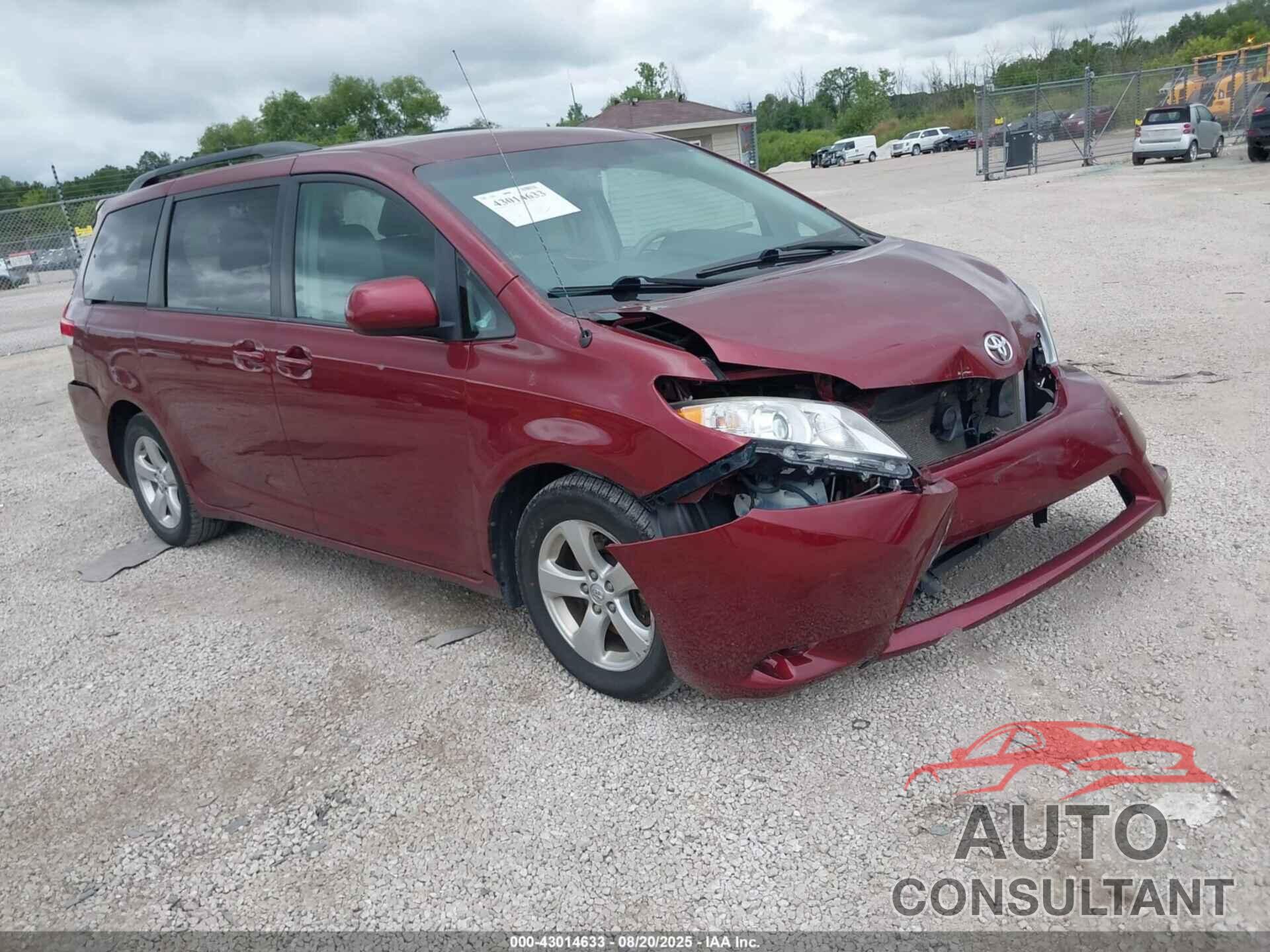 TOYOTA SIENNA 2014 - 5TDKK3DC7ES435563
