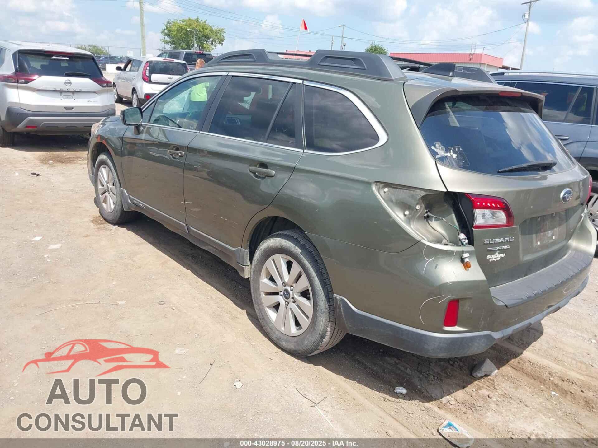 SUBARU OUTBACK 2016 - 4S4BSAFC3G3203740
