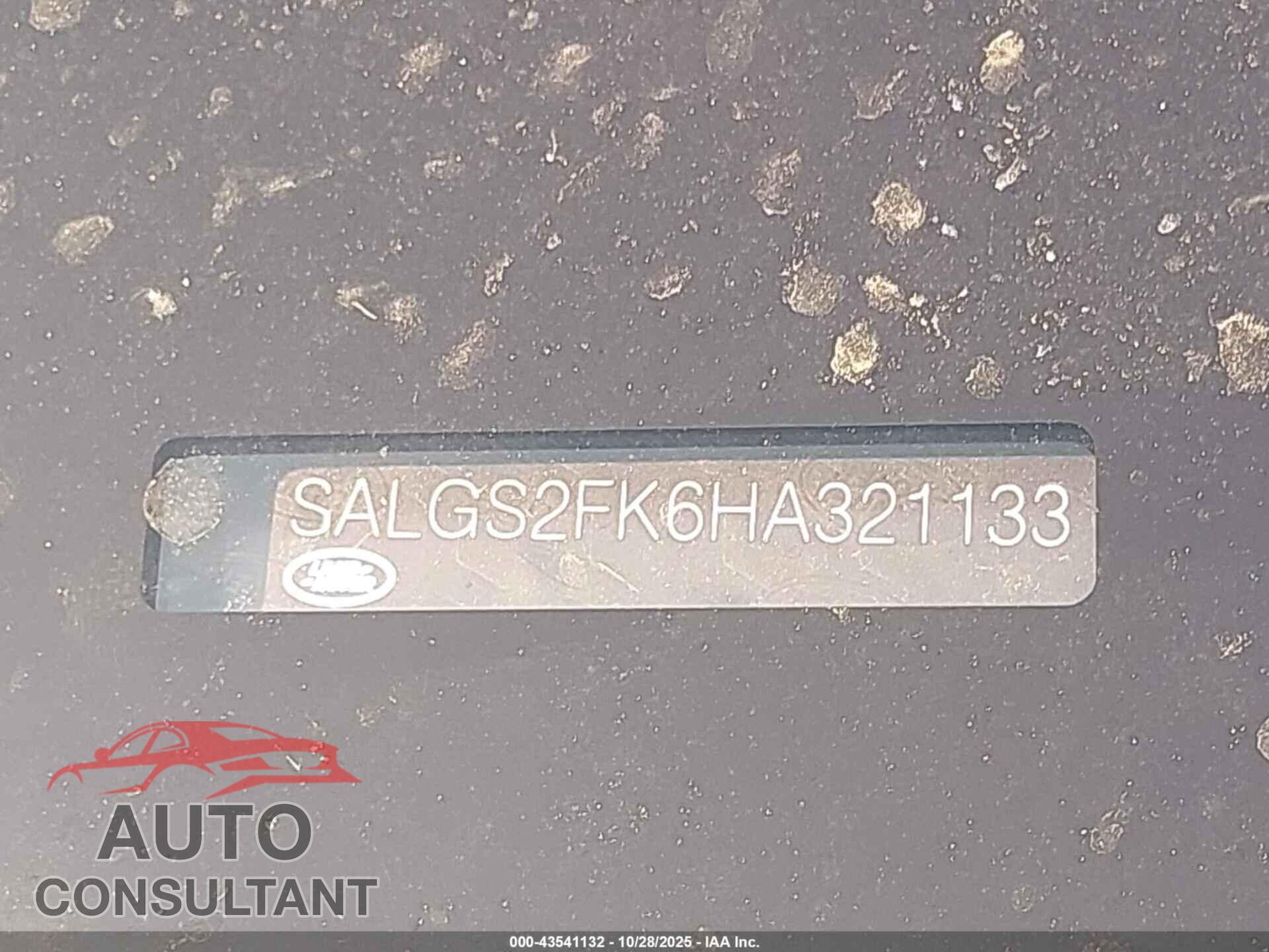 LAND ROVER RANGE ROVER 2017 - SALGS2FK6HA321133