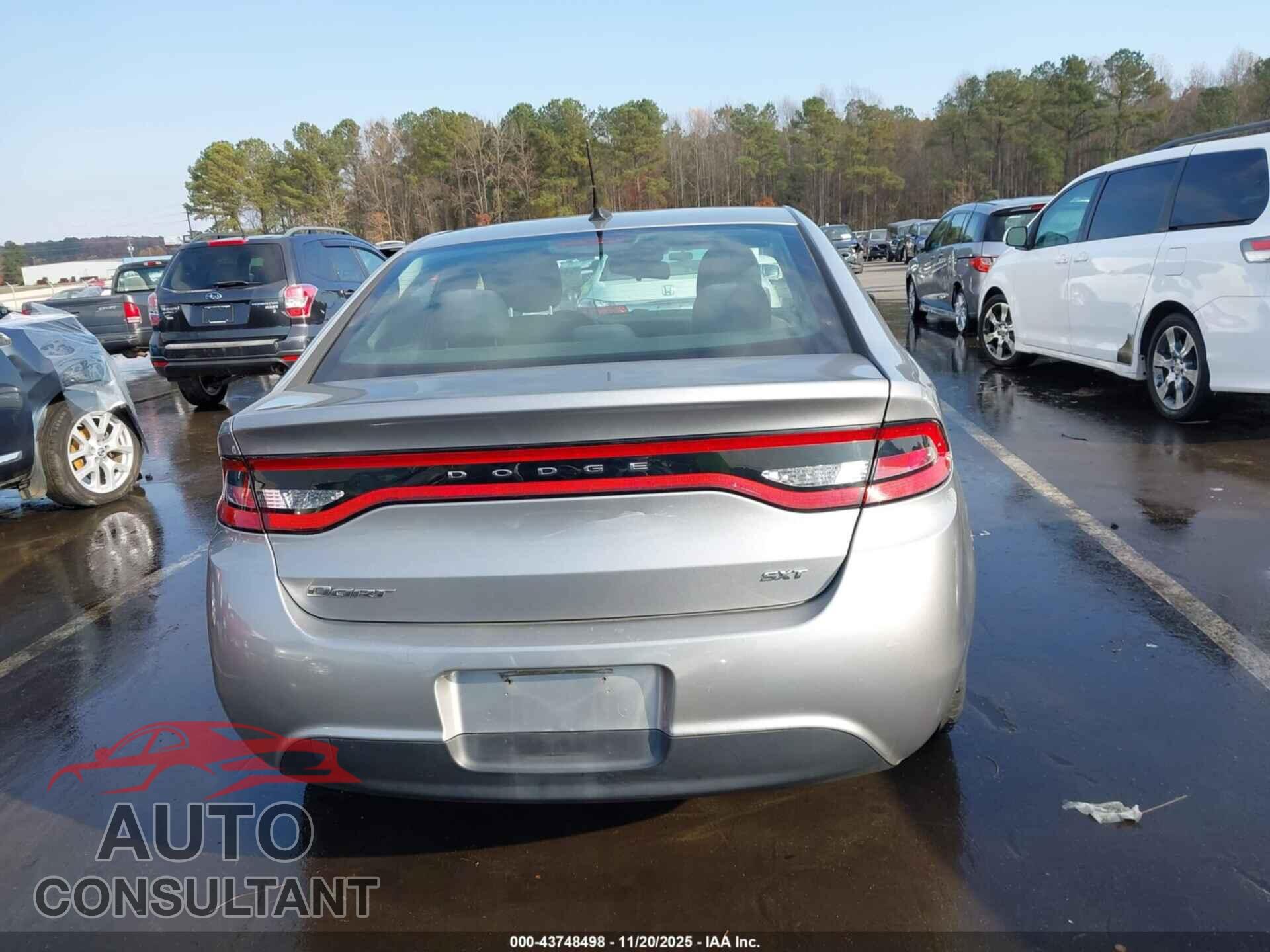 DODGE DART 2015 - 1C3CDFBB5FD431684