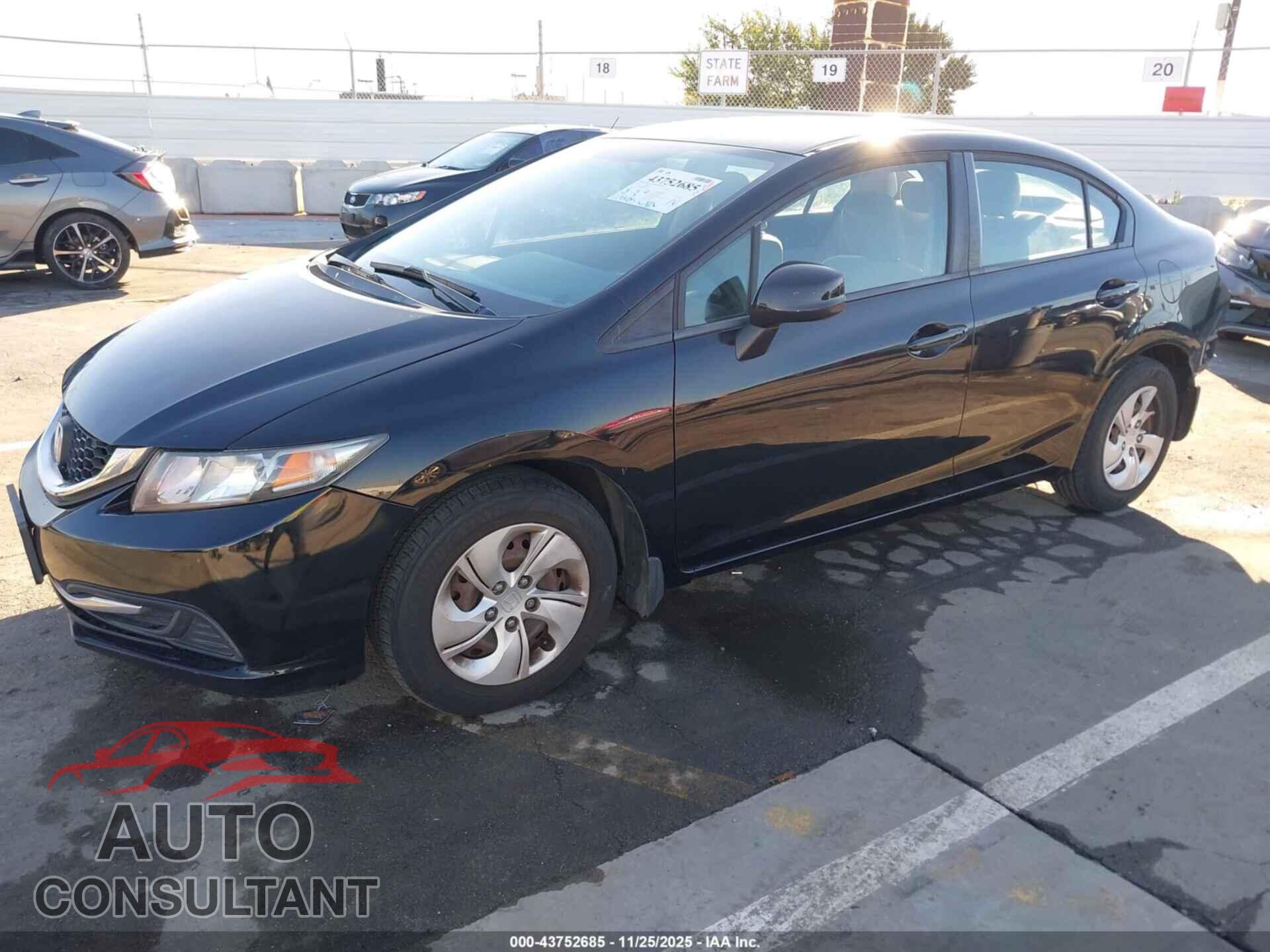 HONDA CIVIC 2013 - 19XFB2F59DE211505