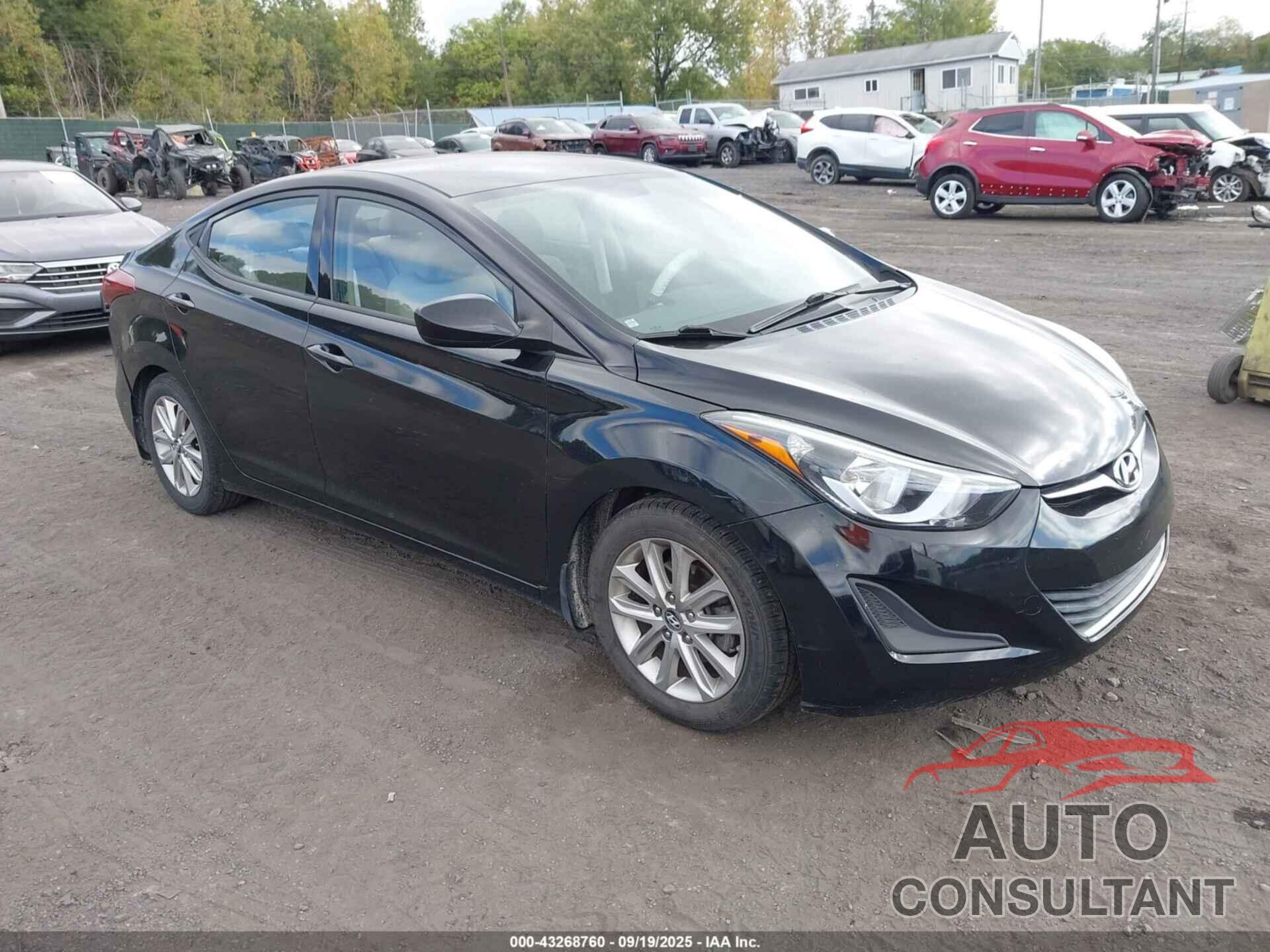 HYUNDAI ELANTRA 2016 - KMHDH4AE6GU645830