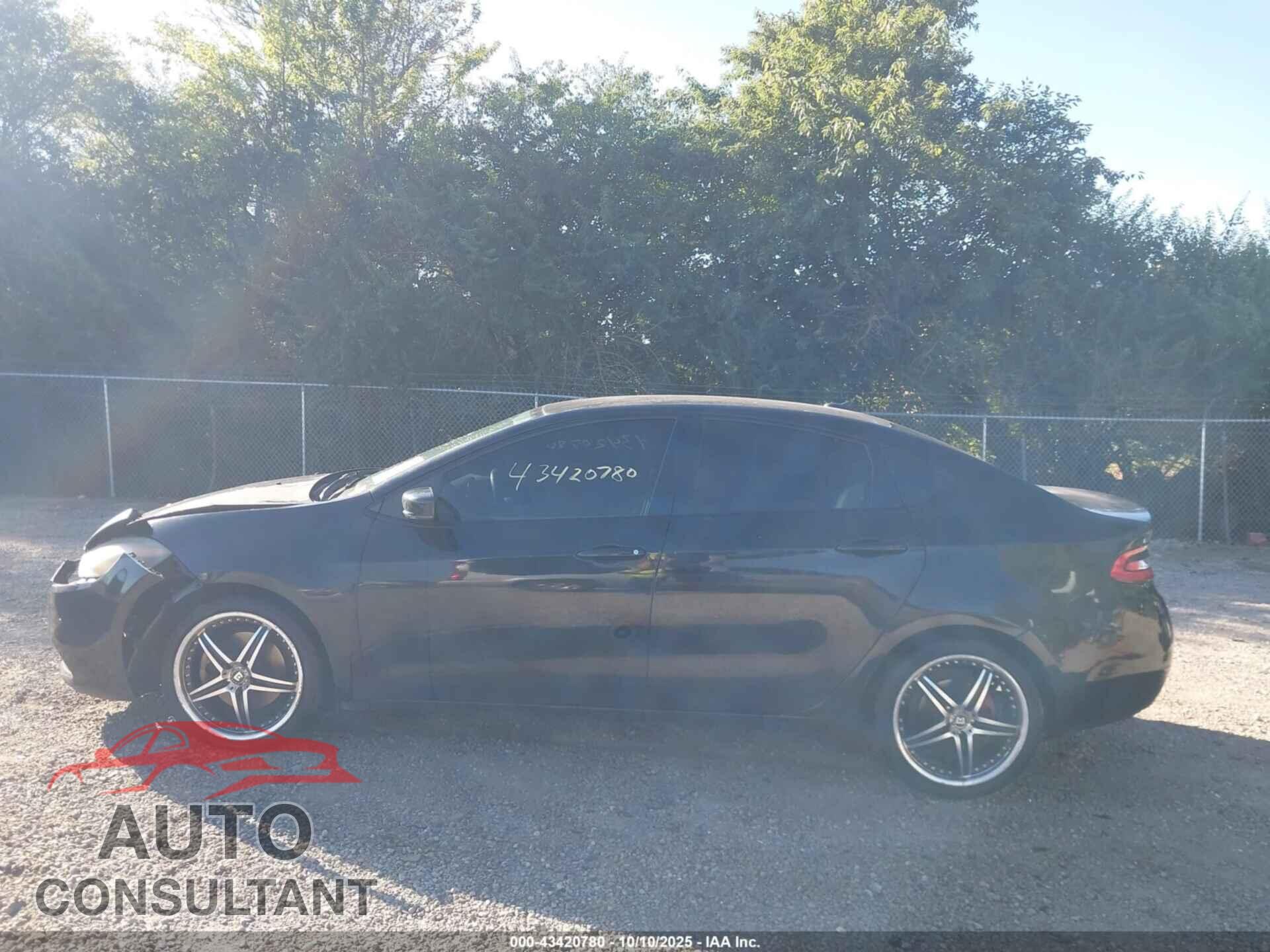 DODGE DART 2015 - 1C3CDFEB3FD224643