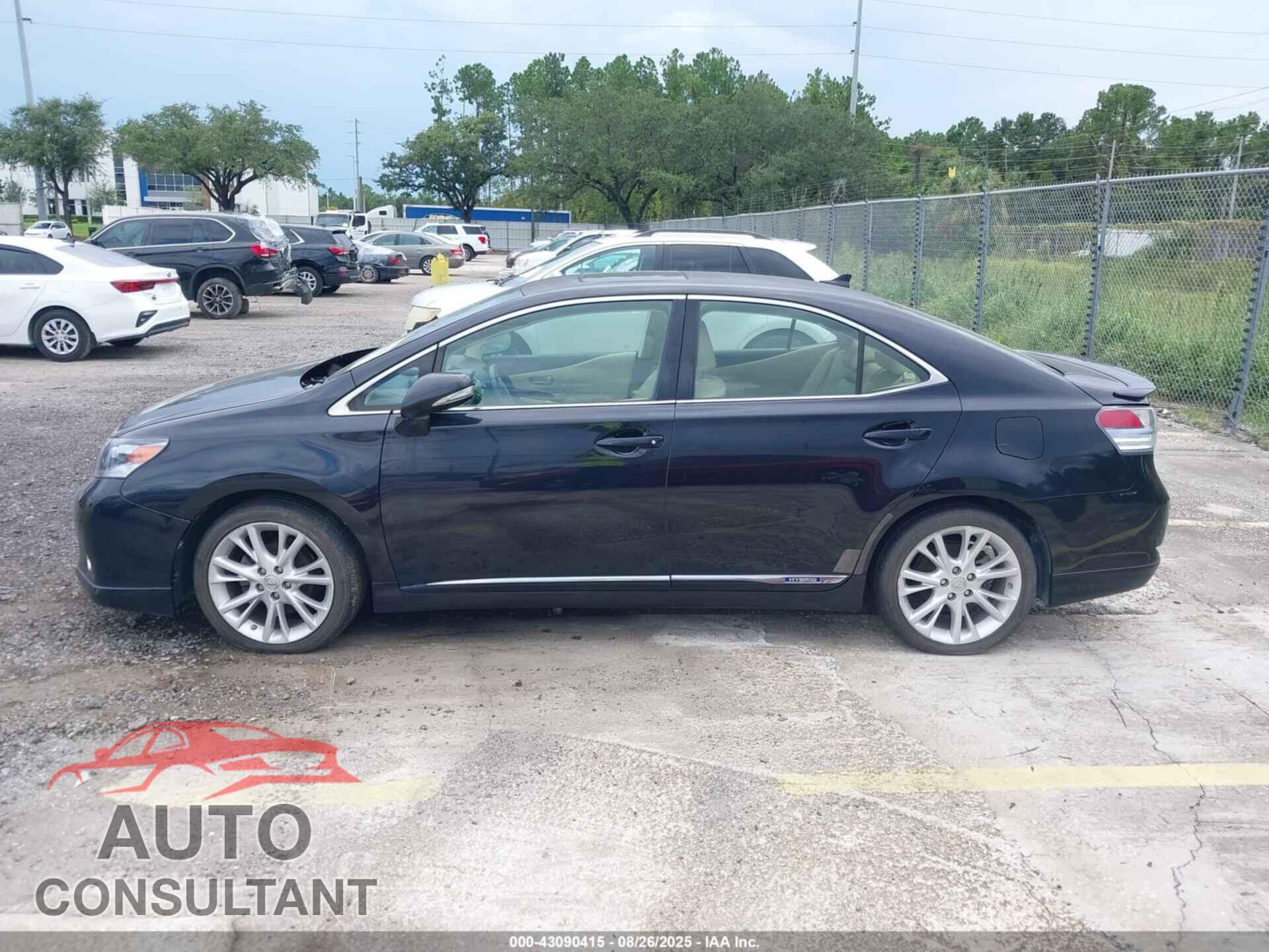 LEXUS HS 250H 2011 - JTHBB1BA8B2047281