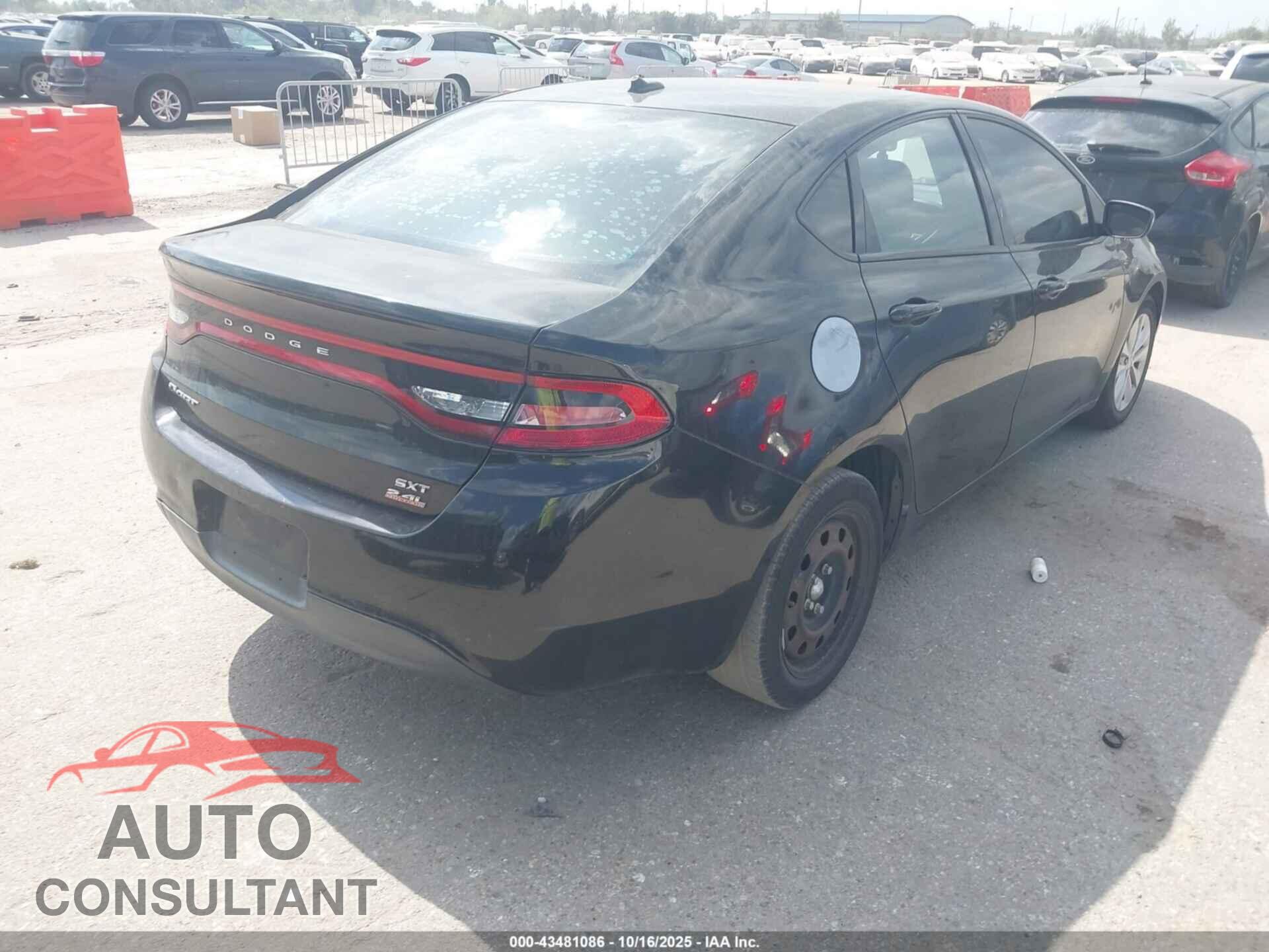 DODGE DART 2014 - 1C3CDFBB3ED851748