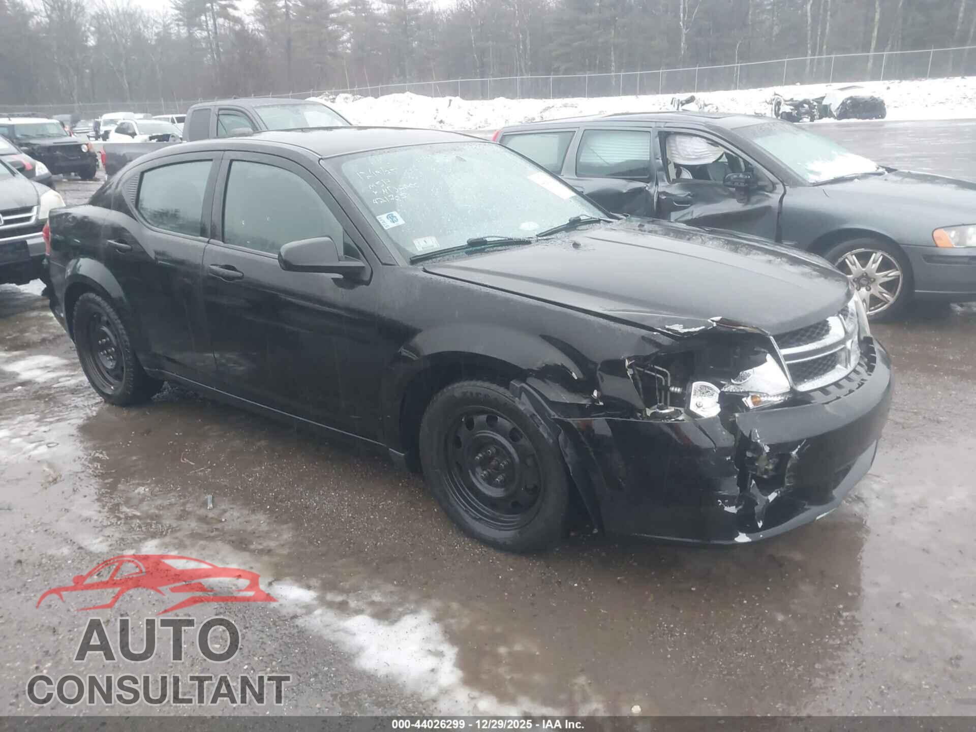 DODGE AVENGER 2012 - 1C3CDZABXCN170027