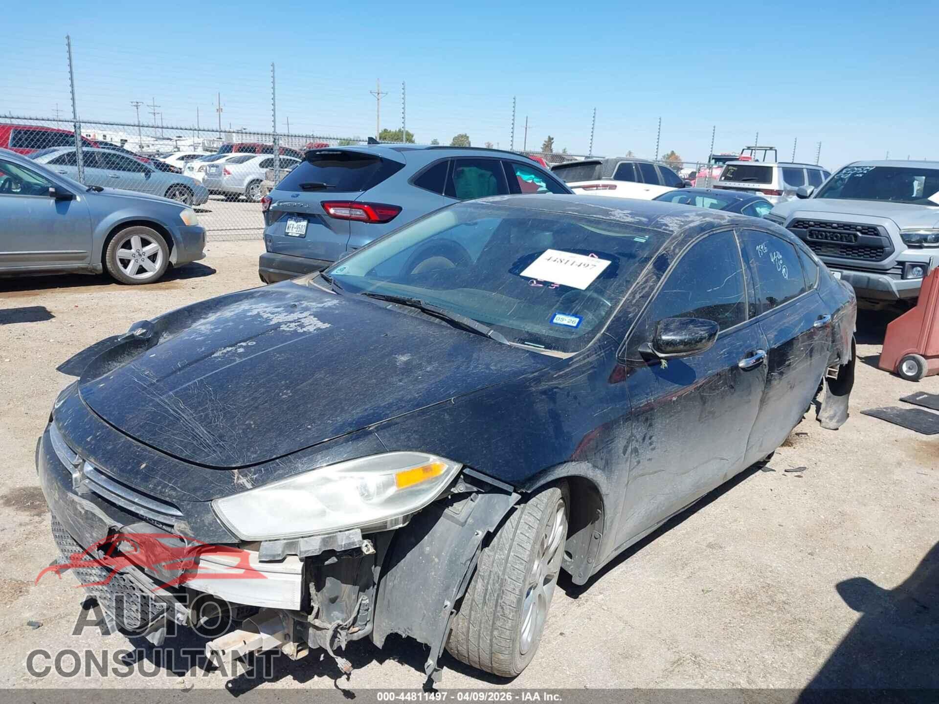 DODGE DART 2015 - 1C3CDFCBXFD242771