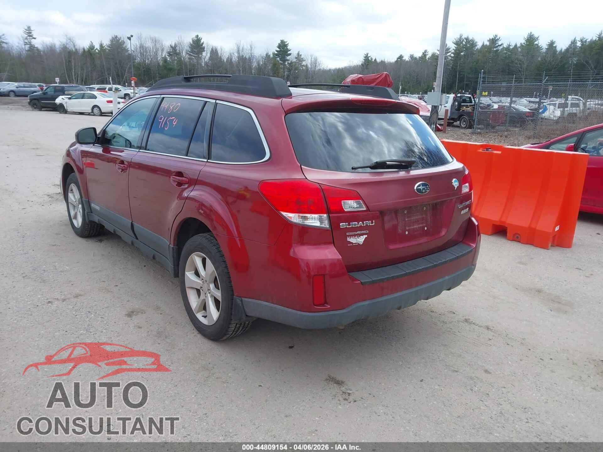 SUBARU OUTBACK 2013 - 4S4BRBCC0D3304686