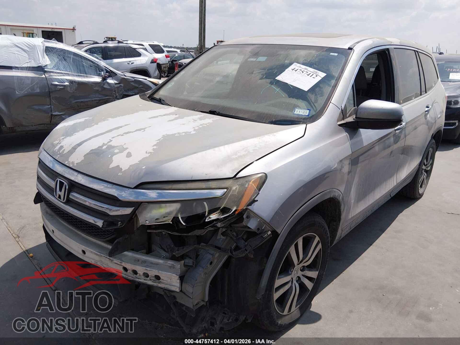 HONDA PILOT 2017 - 5FNYF5H71HB027771