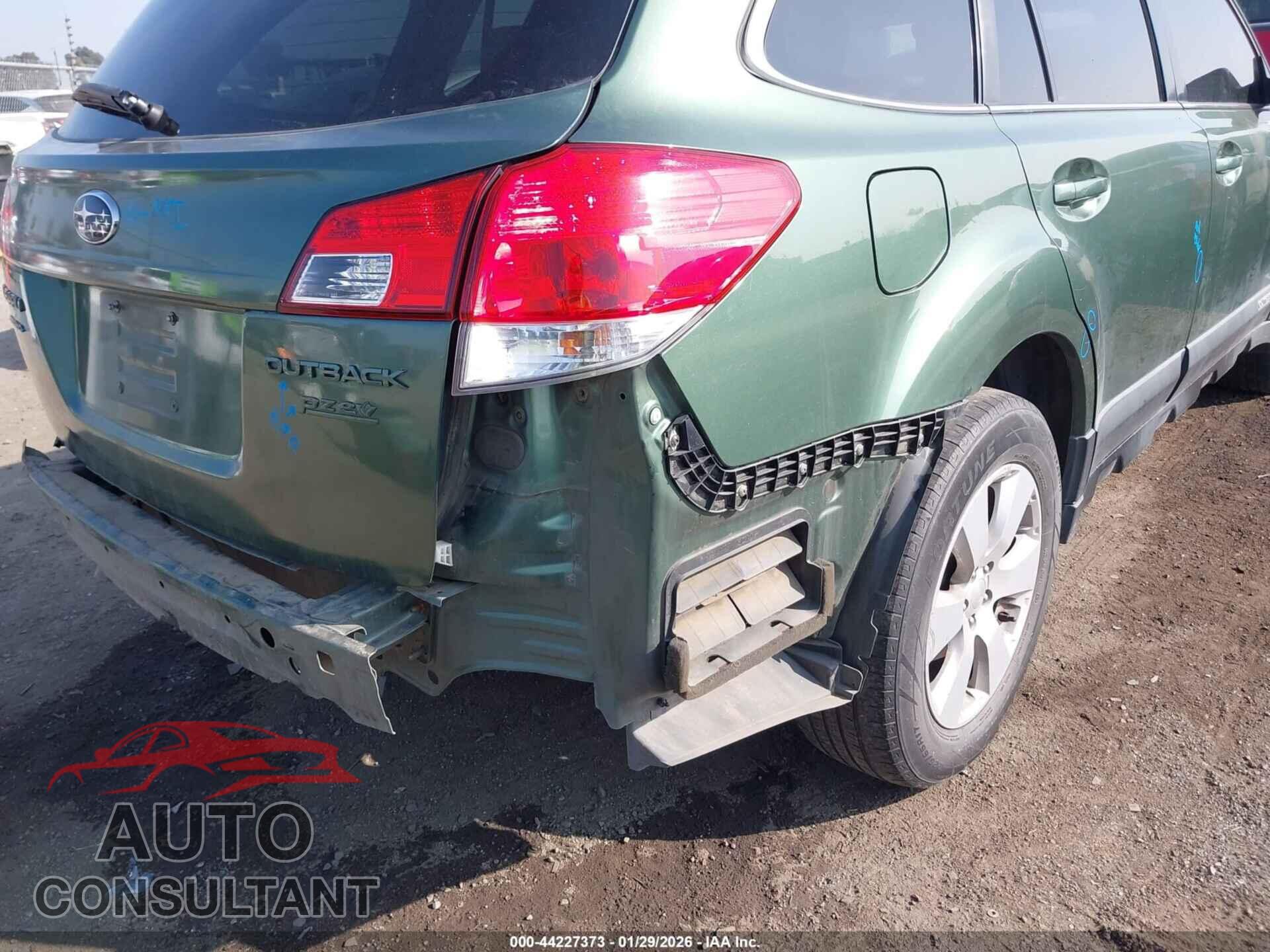 SUBARU OUTBACK 2012 - 4S4BRBFC2C3236143