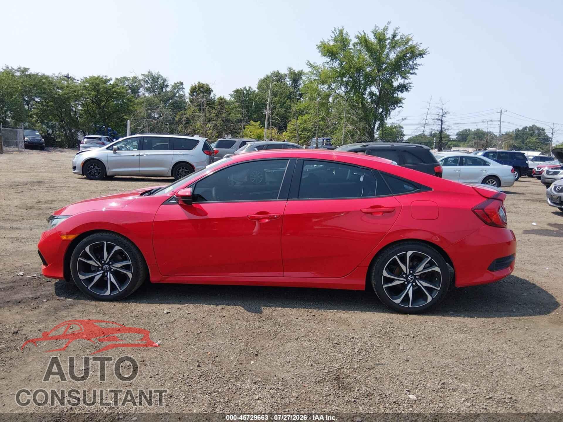 HONDA CIVIC 2019 - 2HGFC2E82KH525945