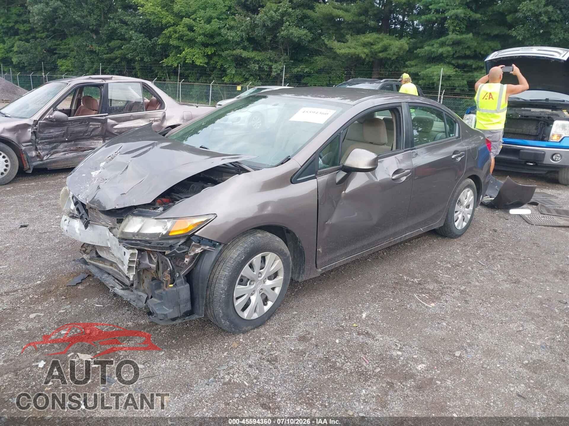 HONDA CIVIC 2012 - 2HGFB2F54CH500716