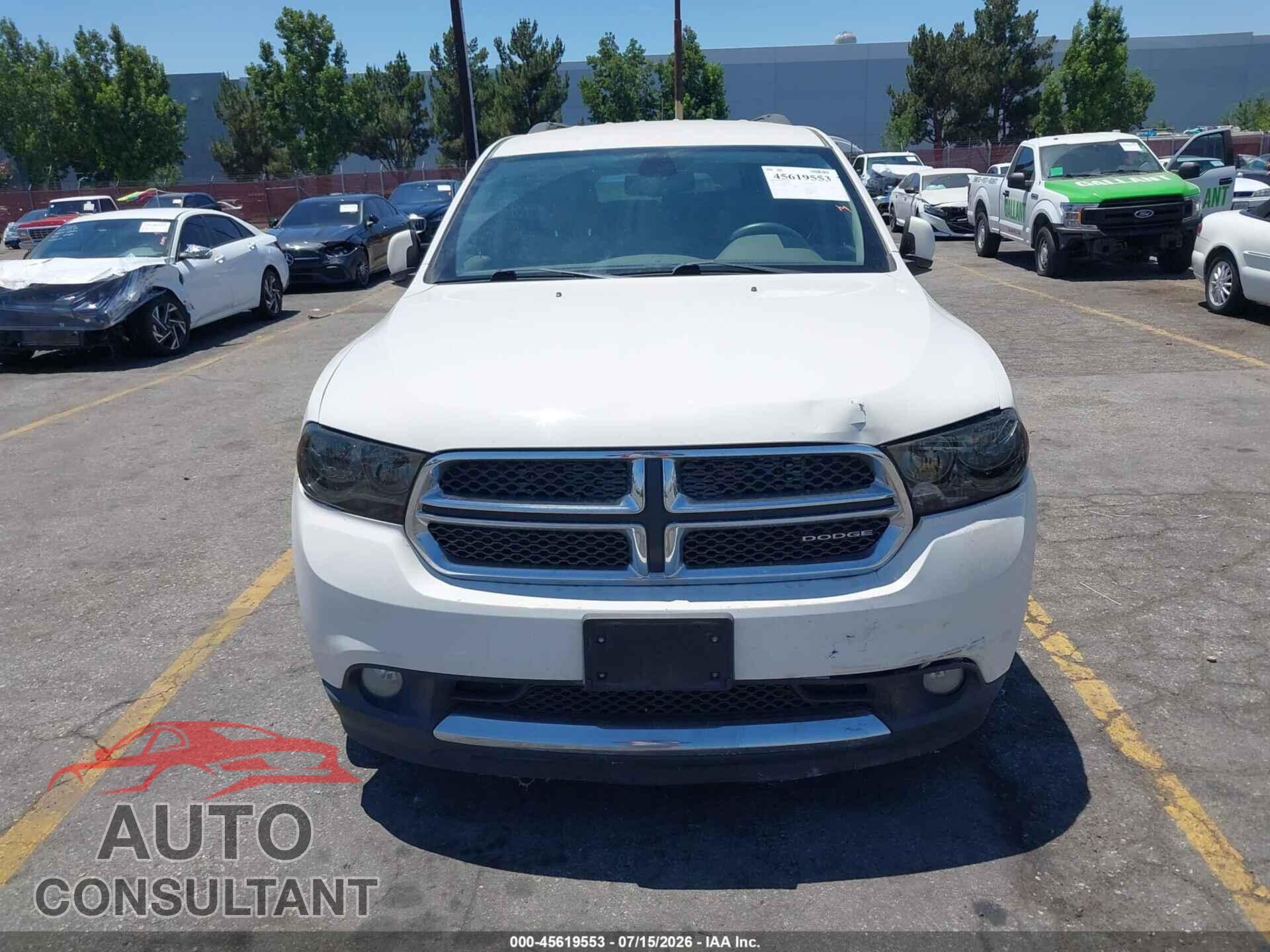 DODGE DURANGO 2012 - 1C4RDHDGXCC182777