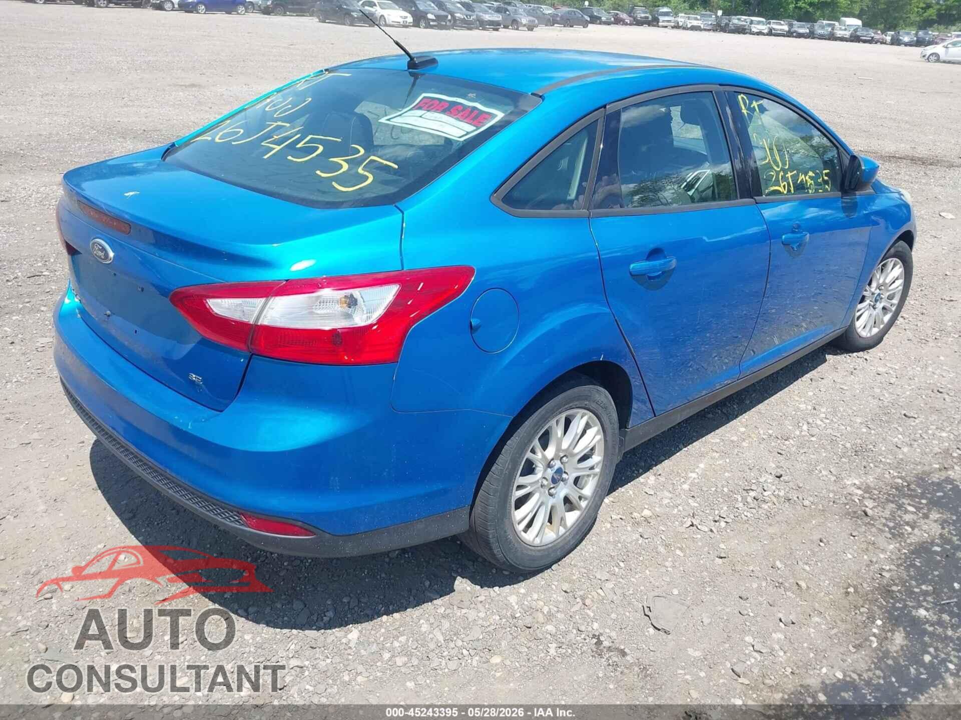 FORD FOCUS 2012 - 1FAHP3F28CL405699