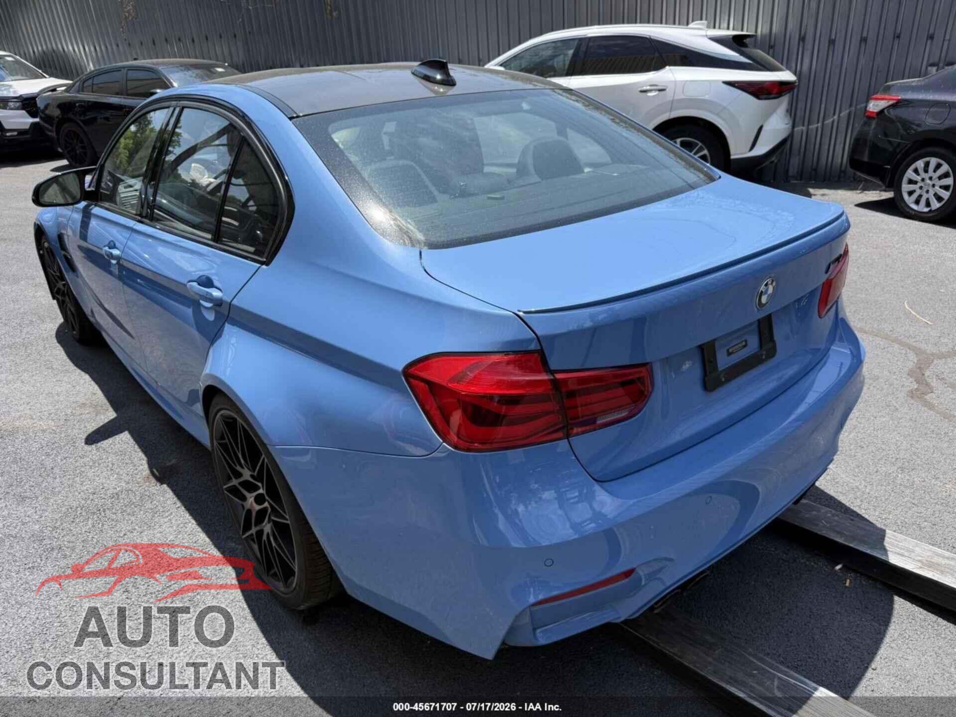BMW M3 2018 - WBS8M9C50J5L01125