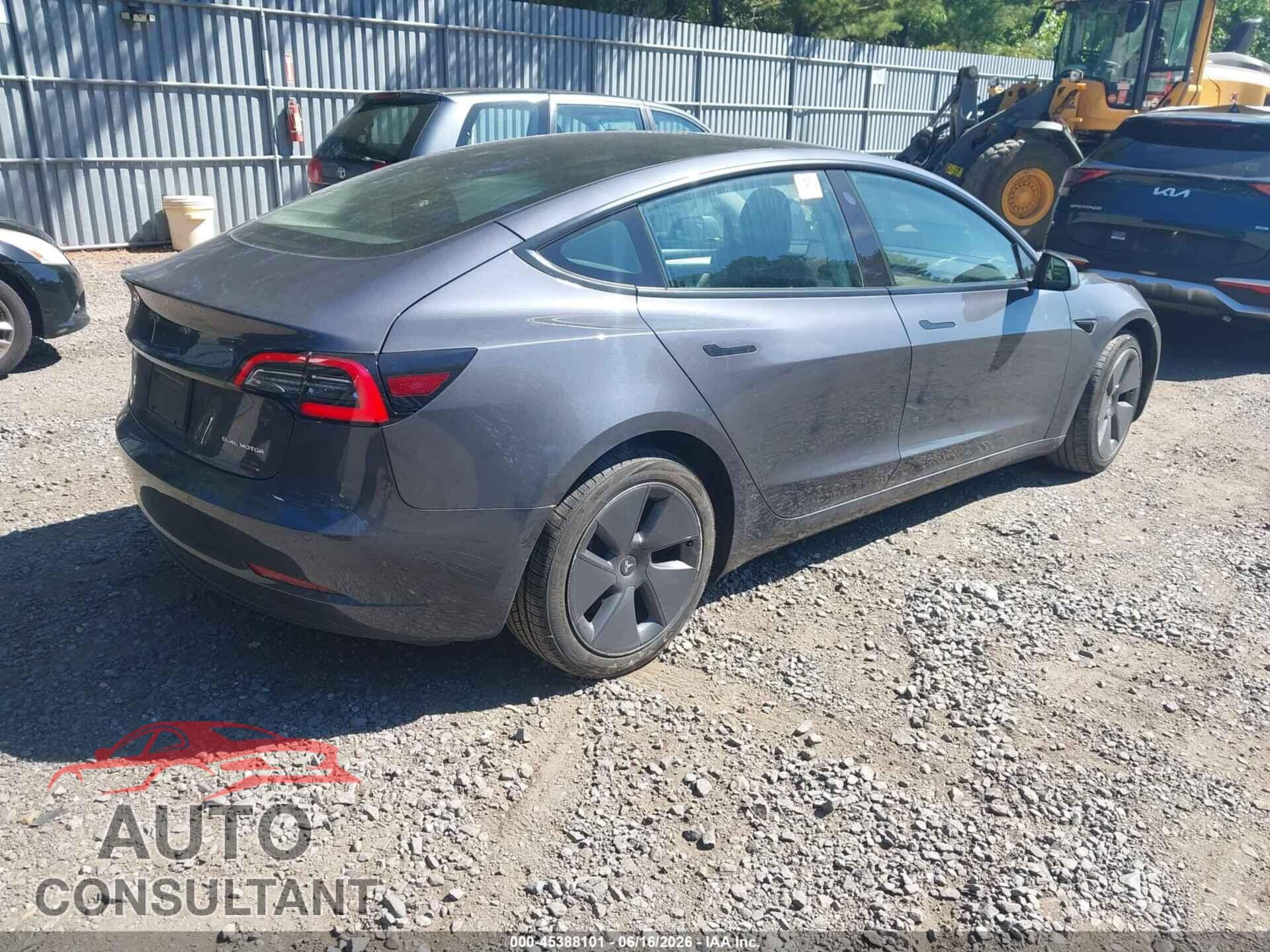 TESLA MODEL 3 2022 - 5YJ3E1EB7NF320729