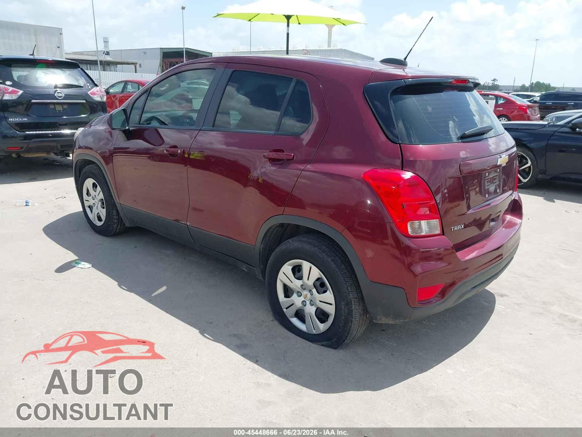 CHEVROLET TRAX 2017 - 3GNCJKSB3HL273475