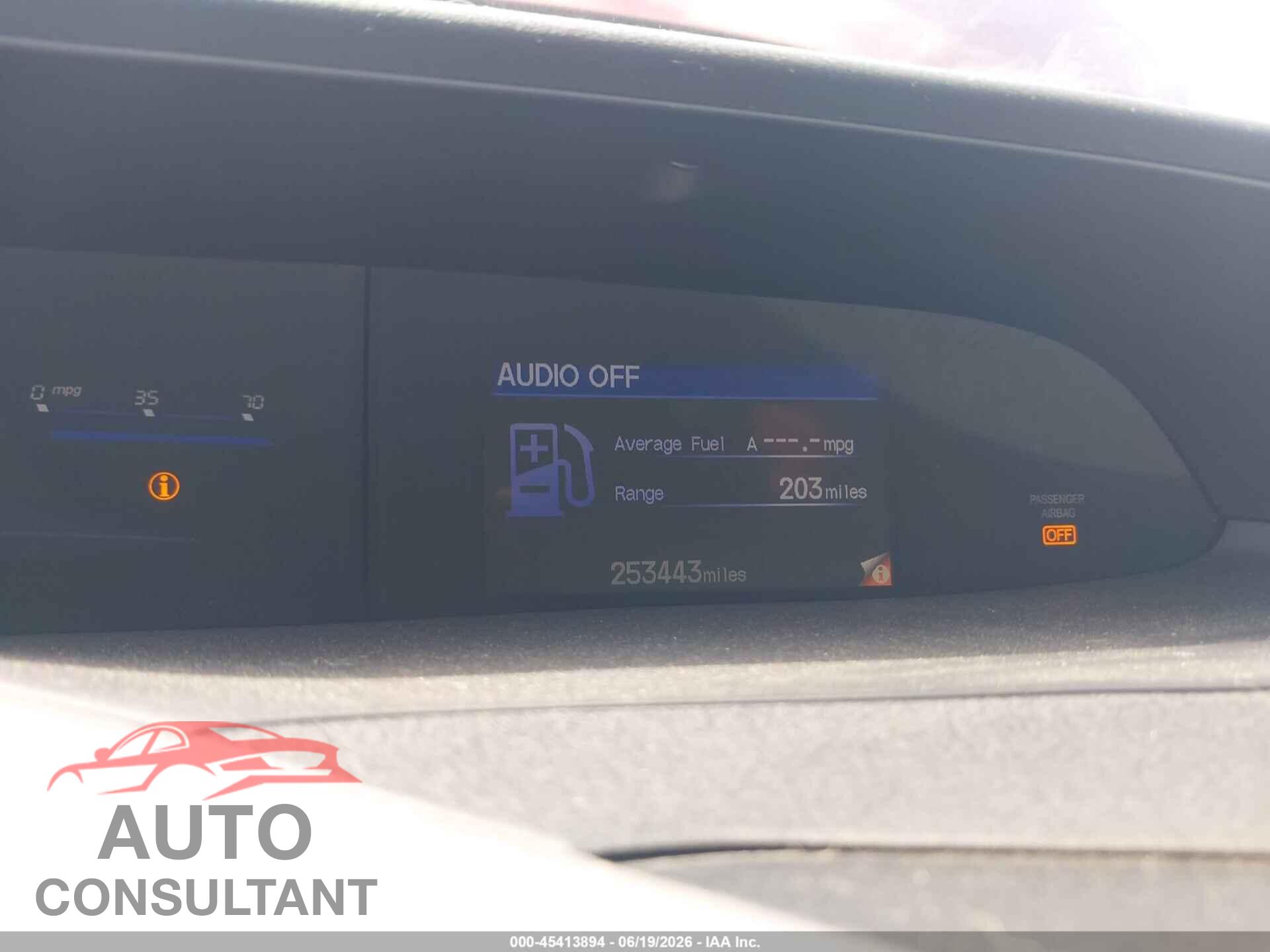 HONDA CIVIC 2012 - 19XFB2F51CE078253
