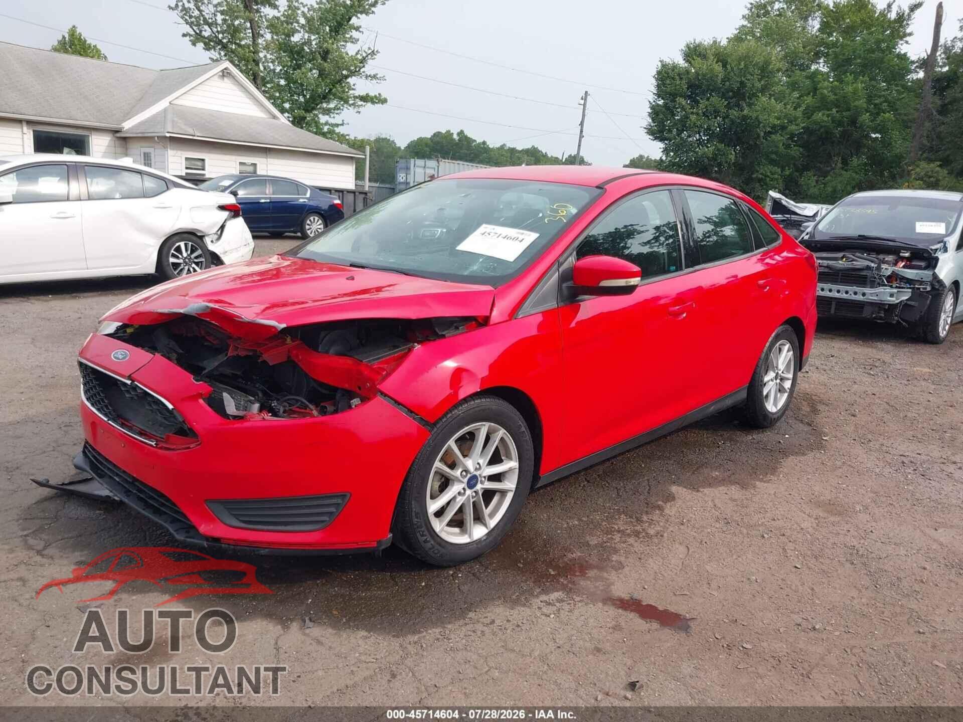 FORD FOCUS 2017 - 1FADP3F20HL231598