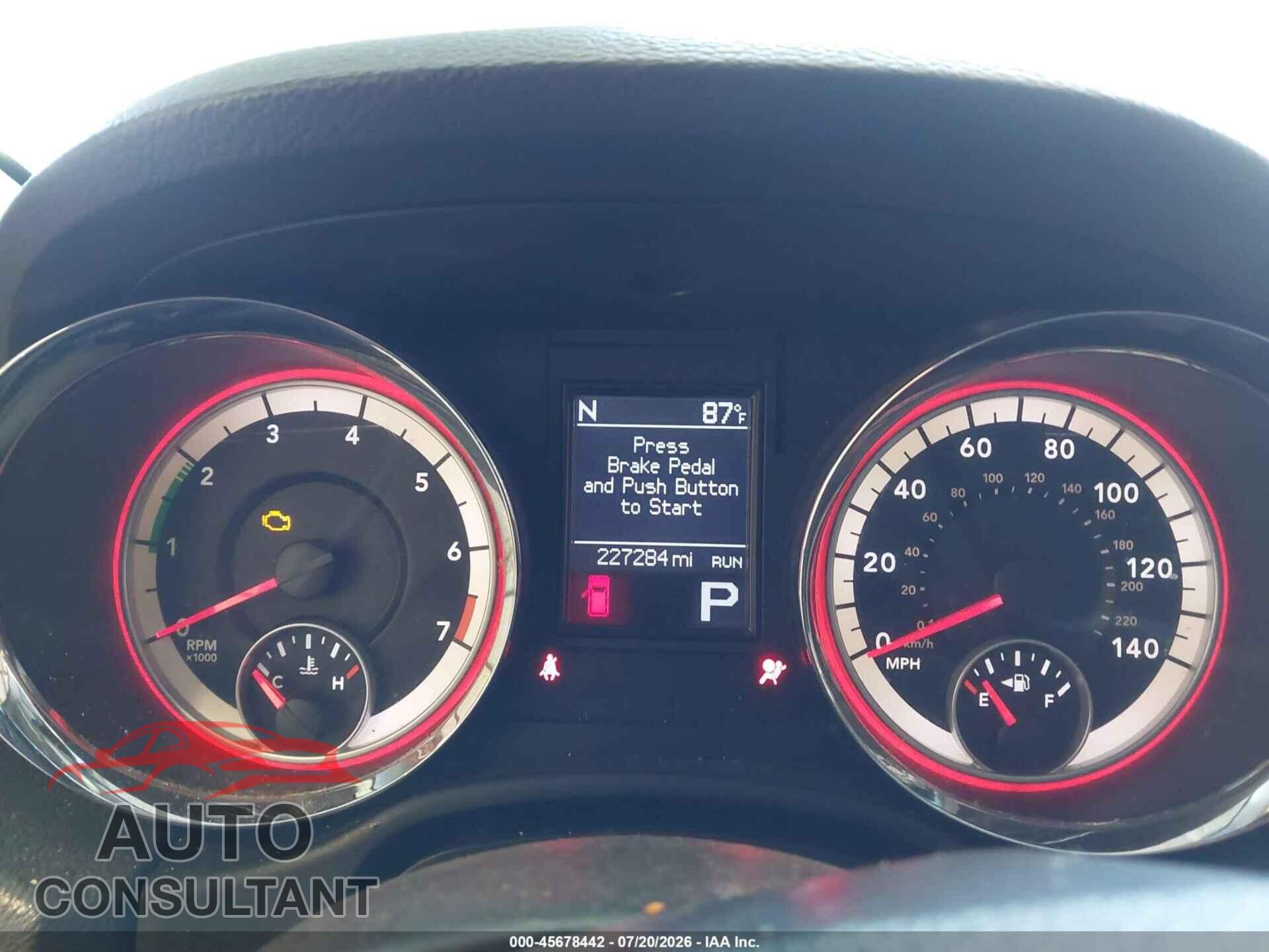 DODGE DURANGO 2011 - 1D4RD4GG2BC598490