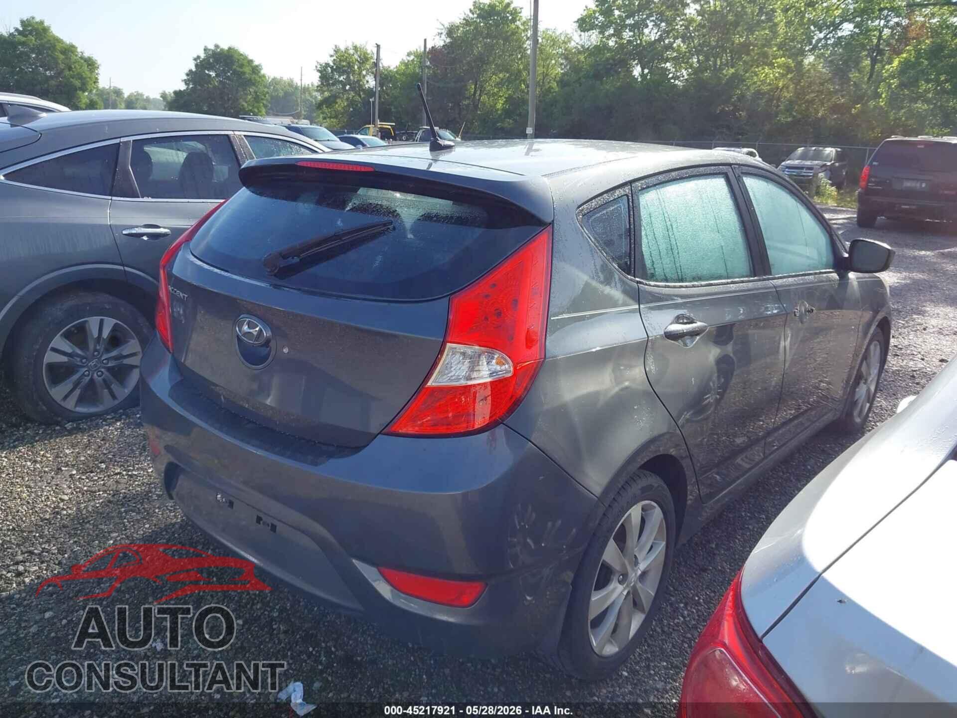 HYUNDAI ACCENT 2012 - KMHCU5AE4CU031866